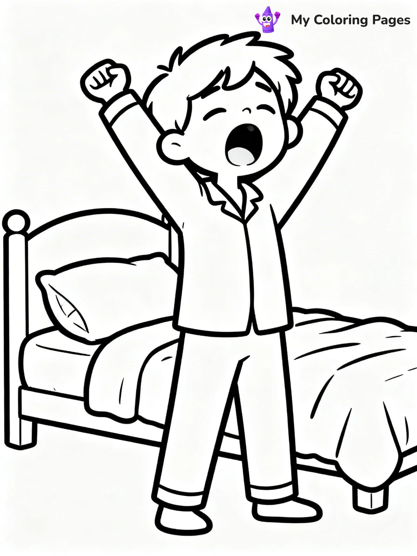 Pajama Coloring Pages - 2