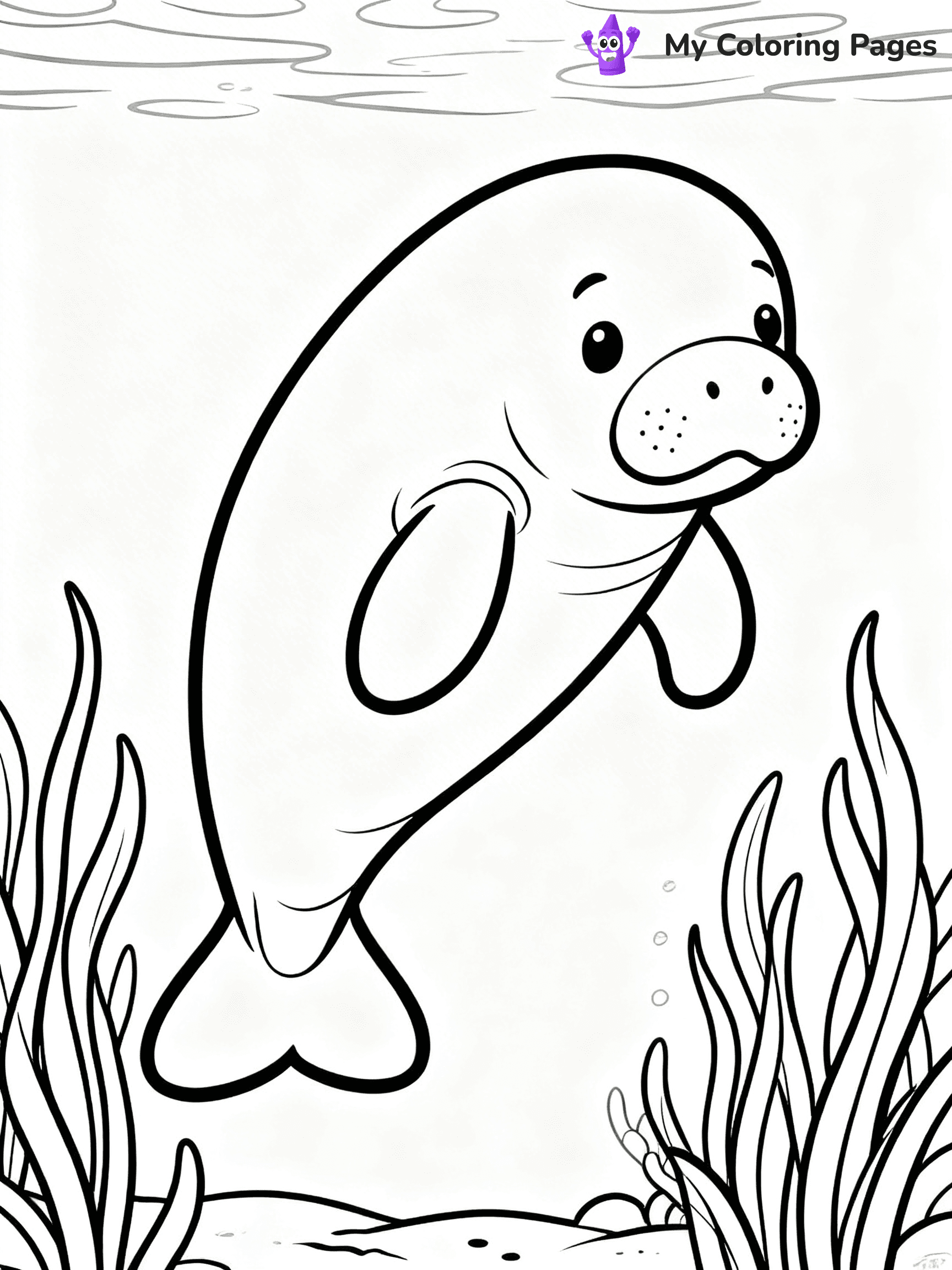 Manatee Coloring Pages - 25