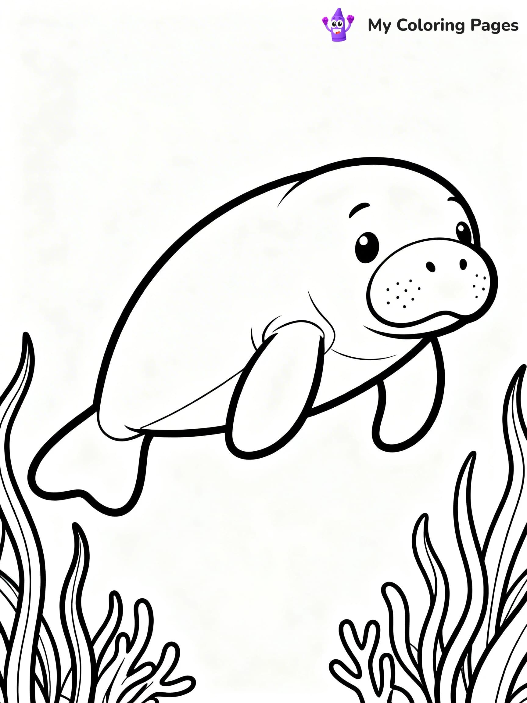 Manatee Coloring Pages - 24