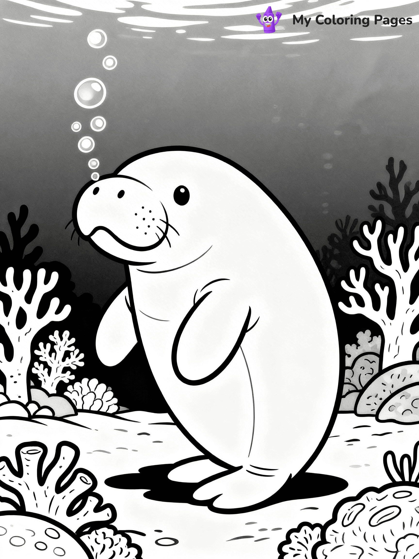 Manatee Coloring Pages - 21