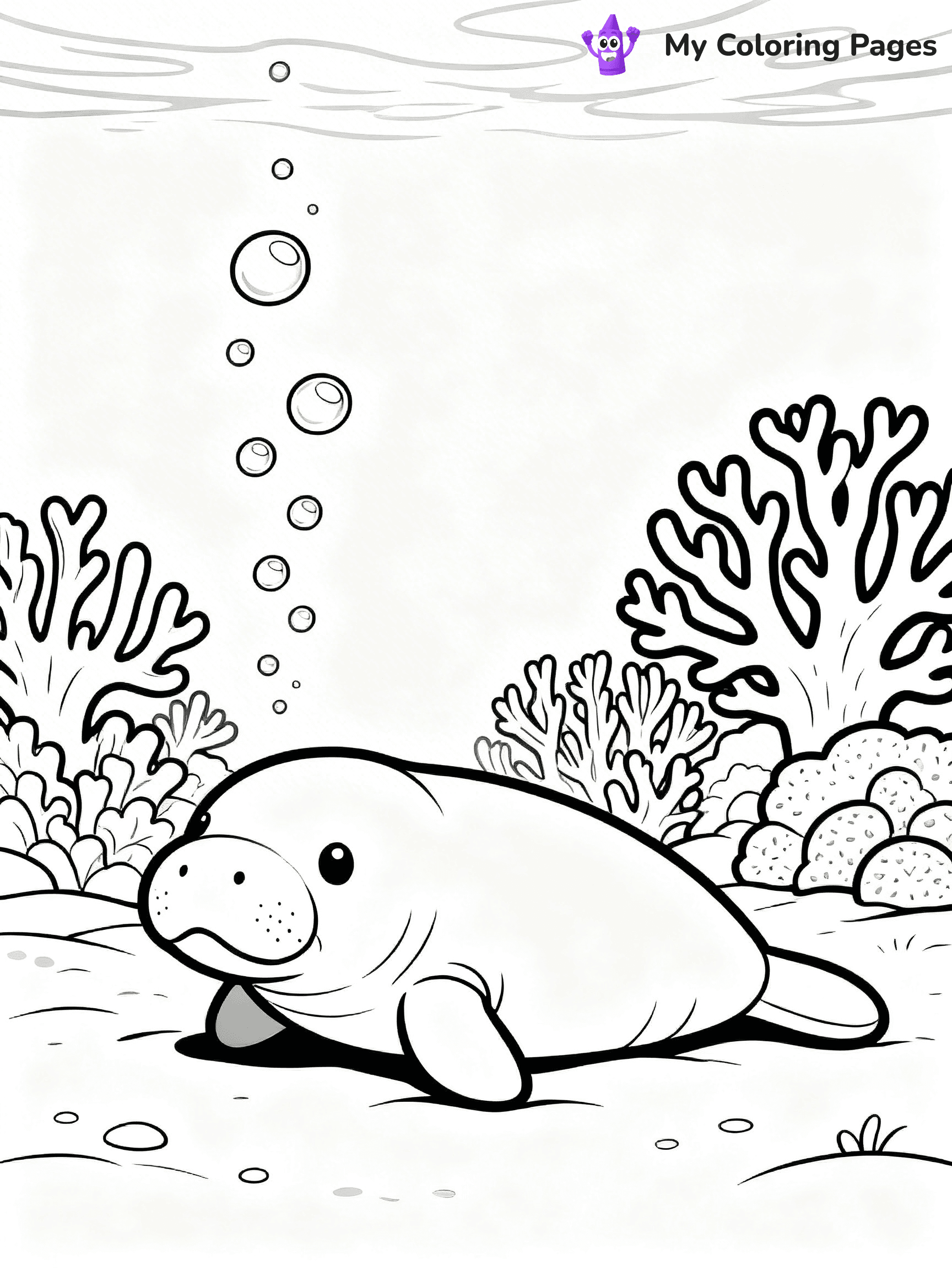 Manatee Coloring Pages - 17