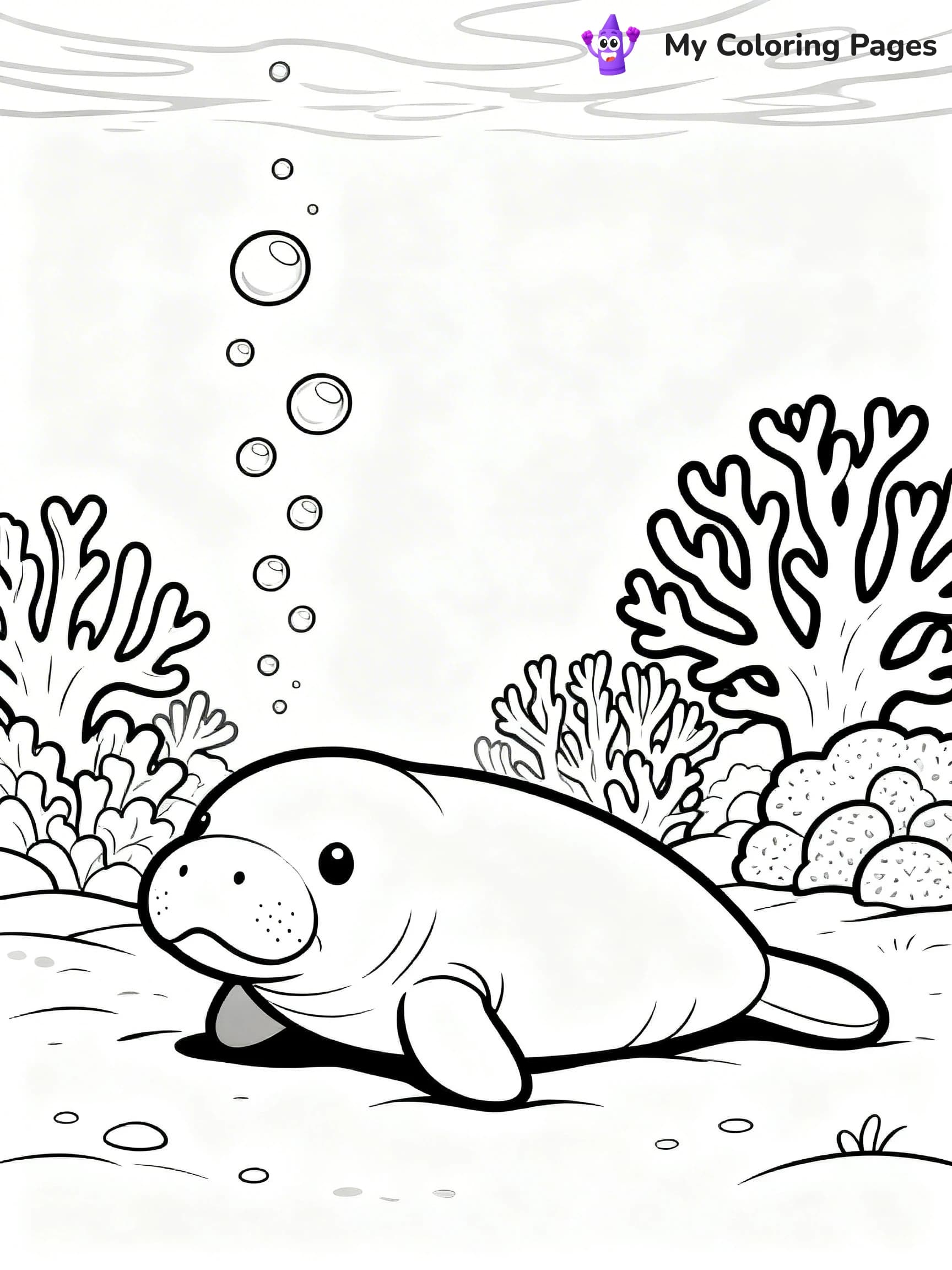 Manatee Coloring Pages - 17