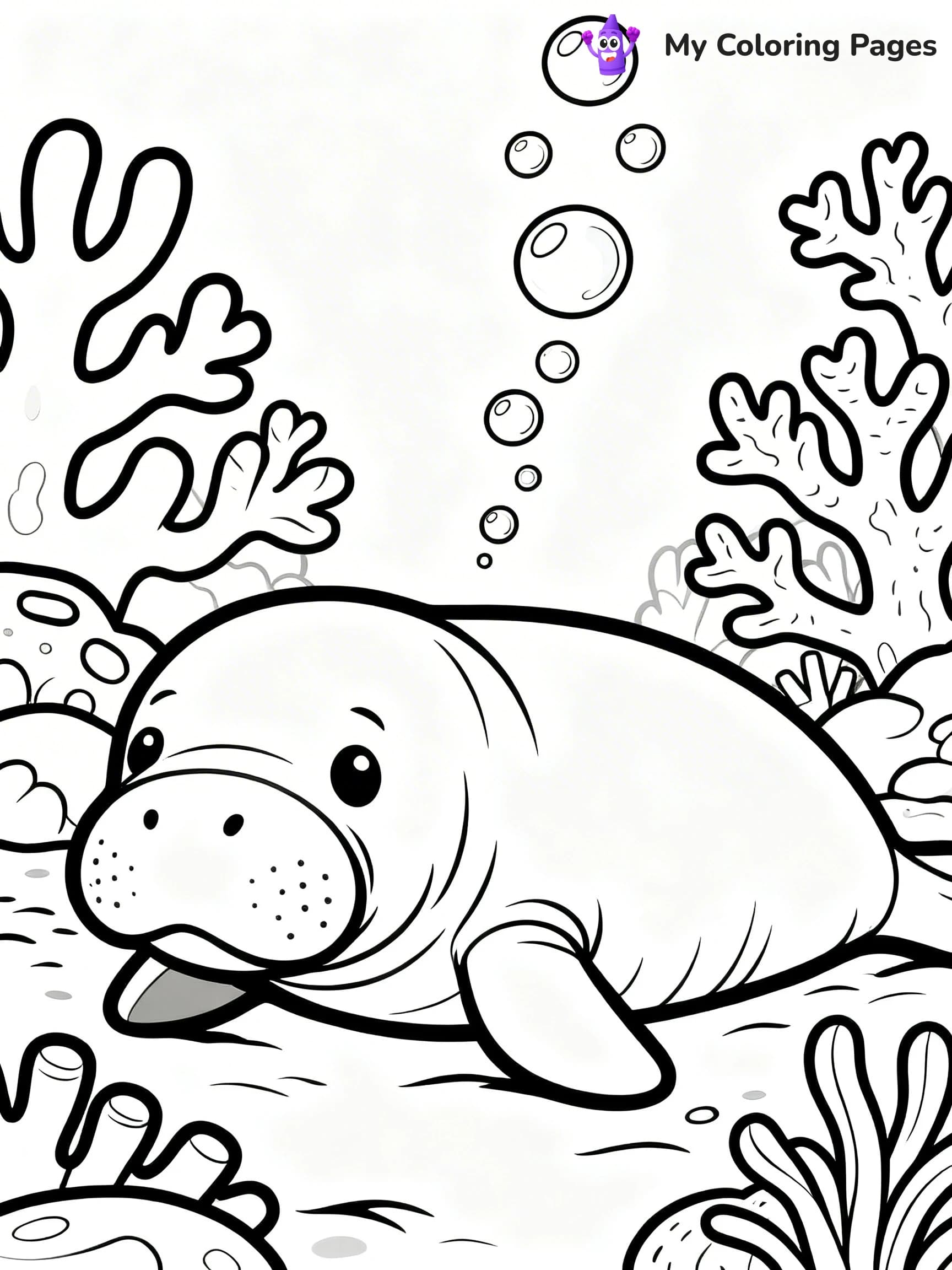 Manatee Coloring Pages - 16