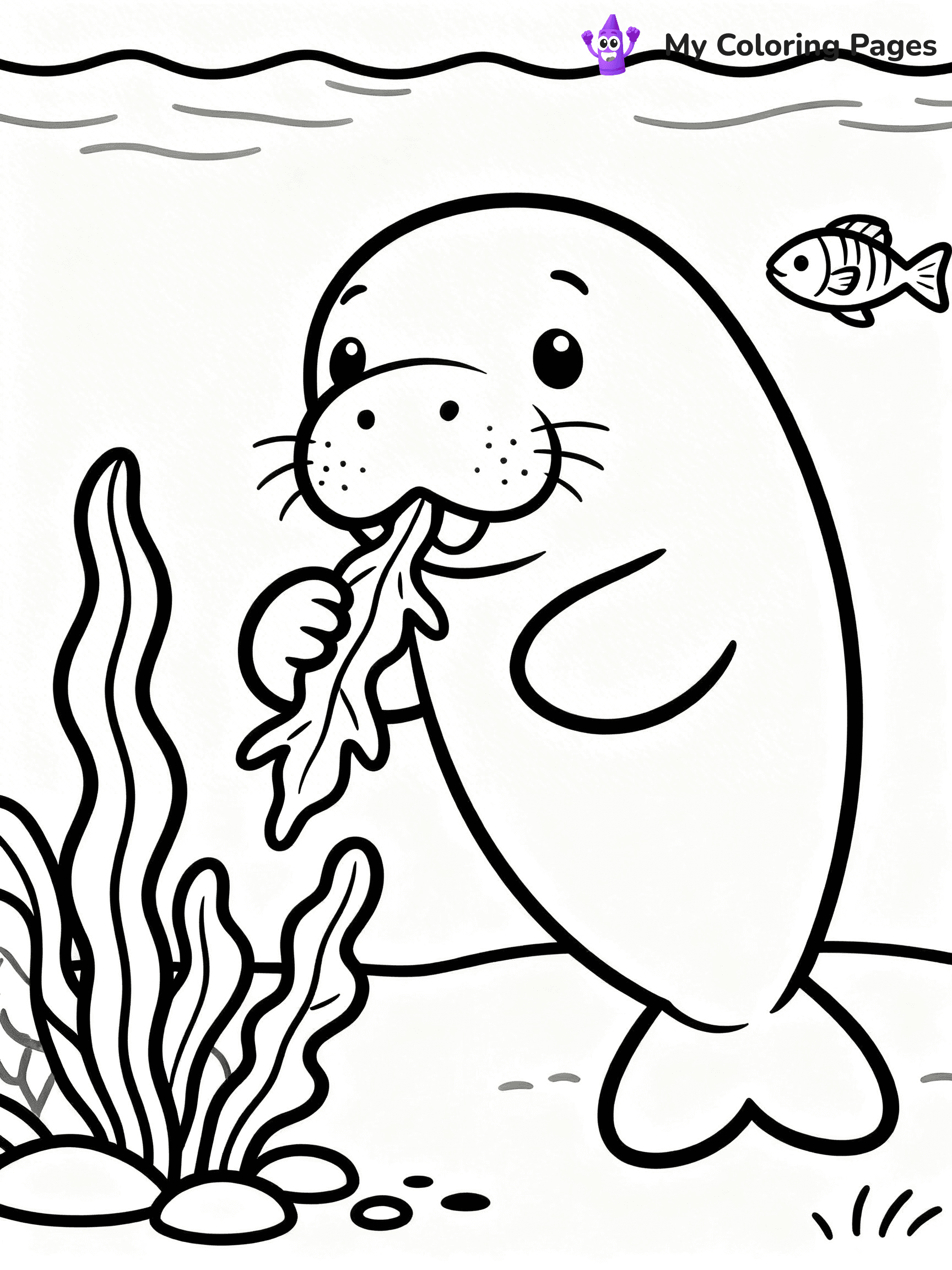 Manatee Coloring Pages - 15