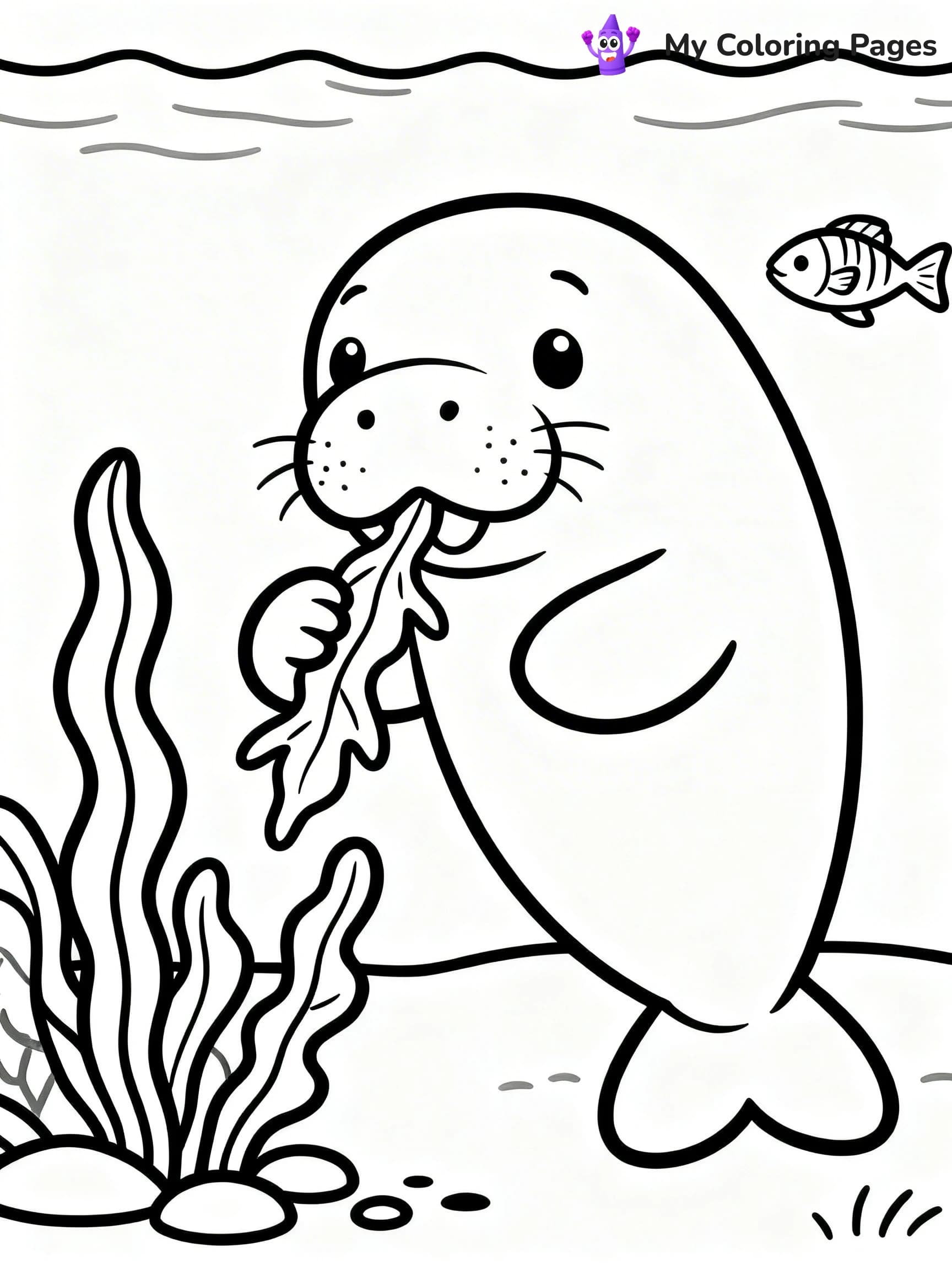 Manatee Coloring Pages - 15
