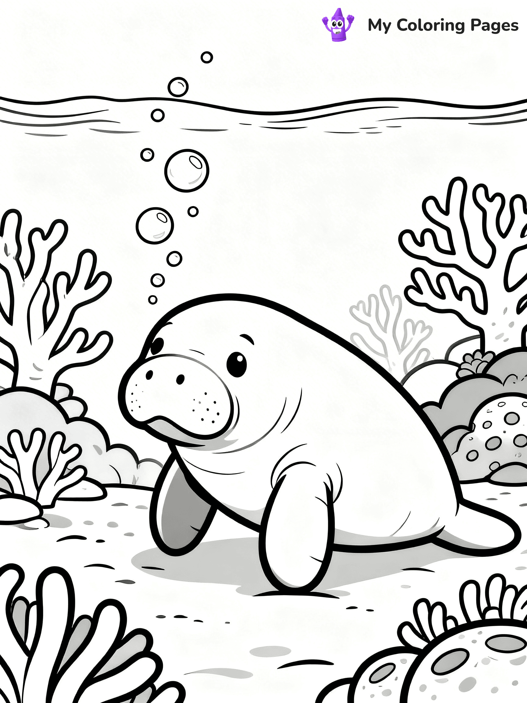 Manatee Coloring Pages - 14