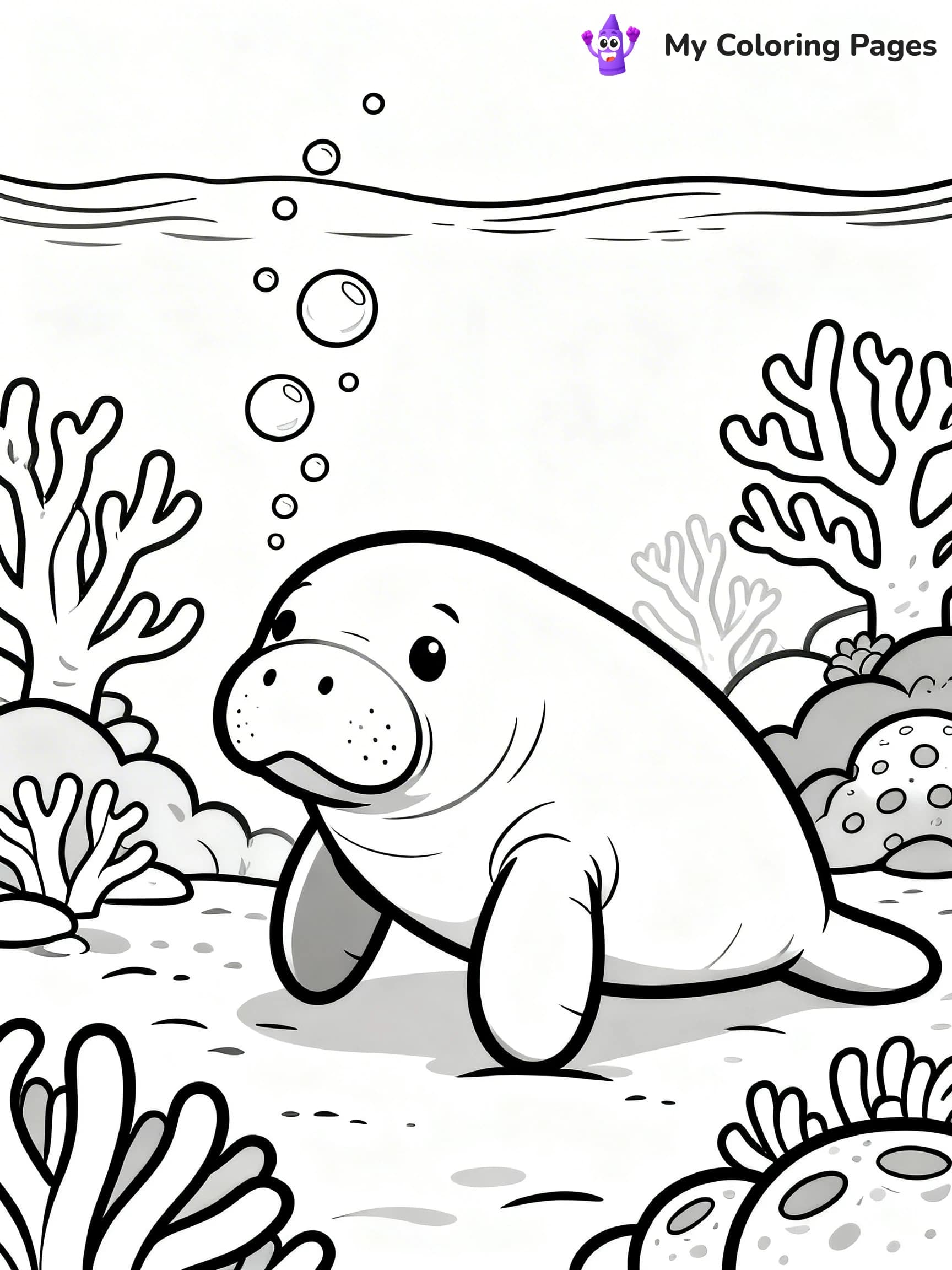 Manatee Coloring Pages - 14