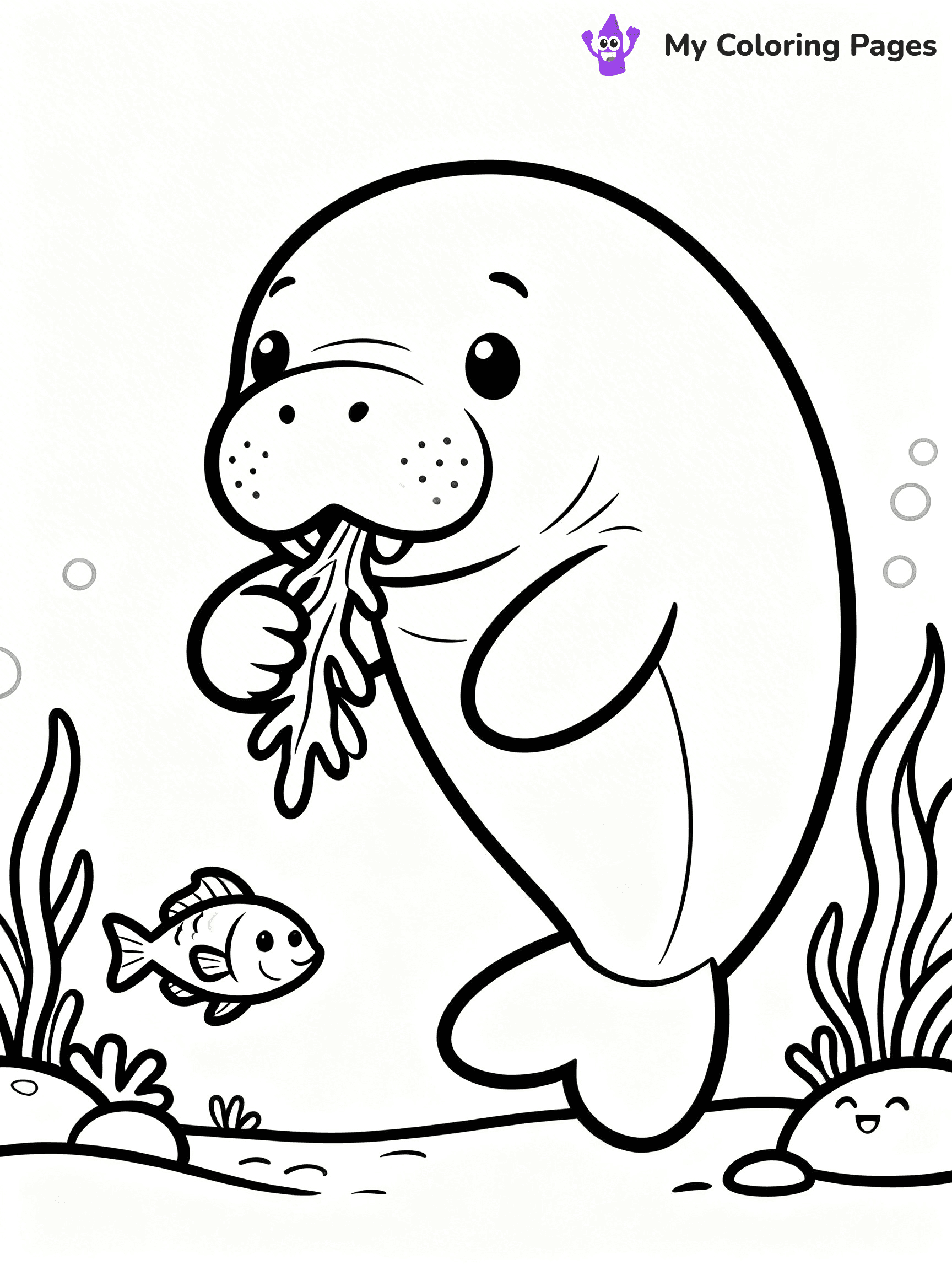 Manatee Coloring Pages - 13
