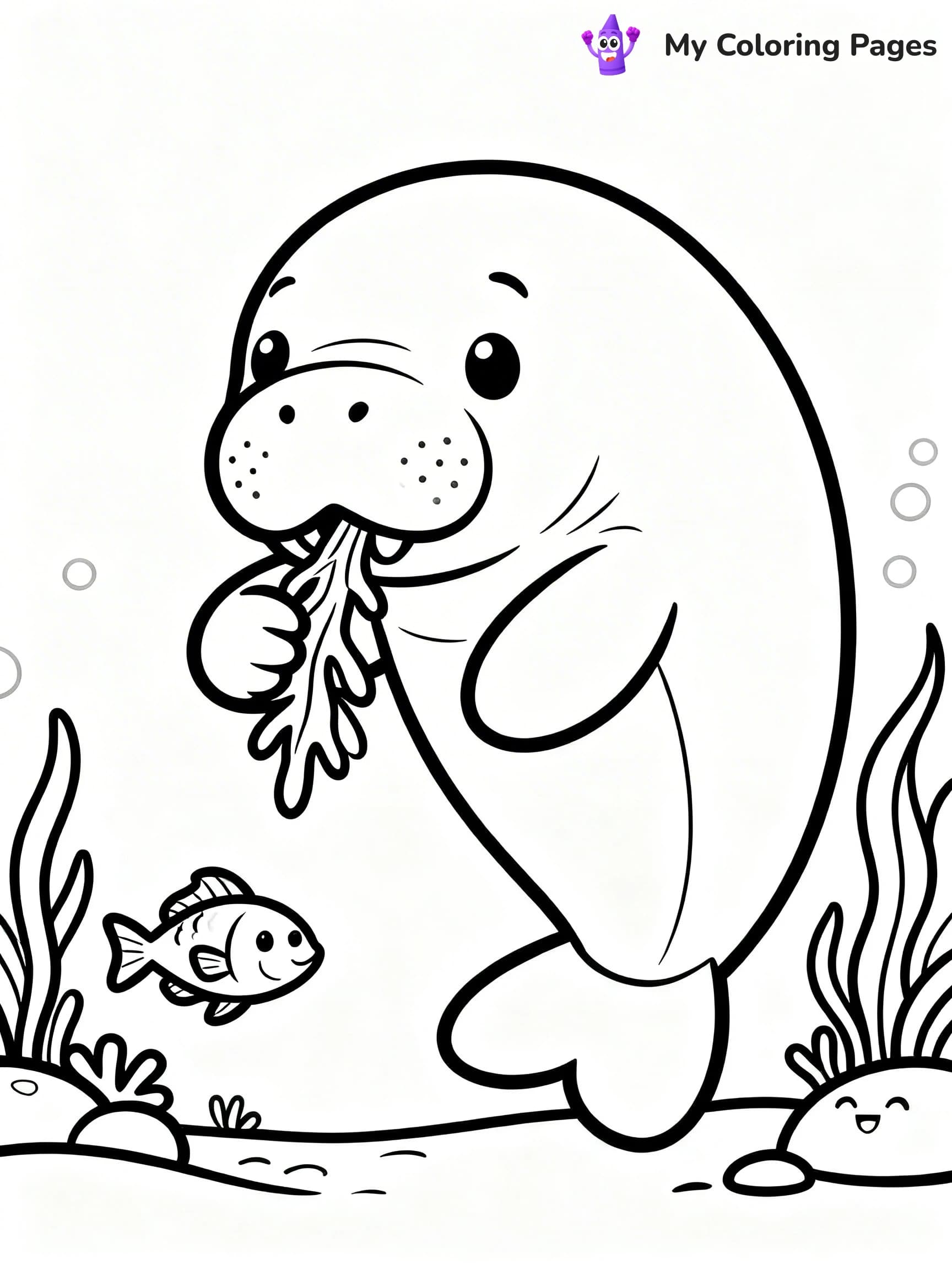 Manatee Coloring Pages - 13