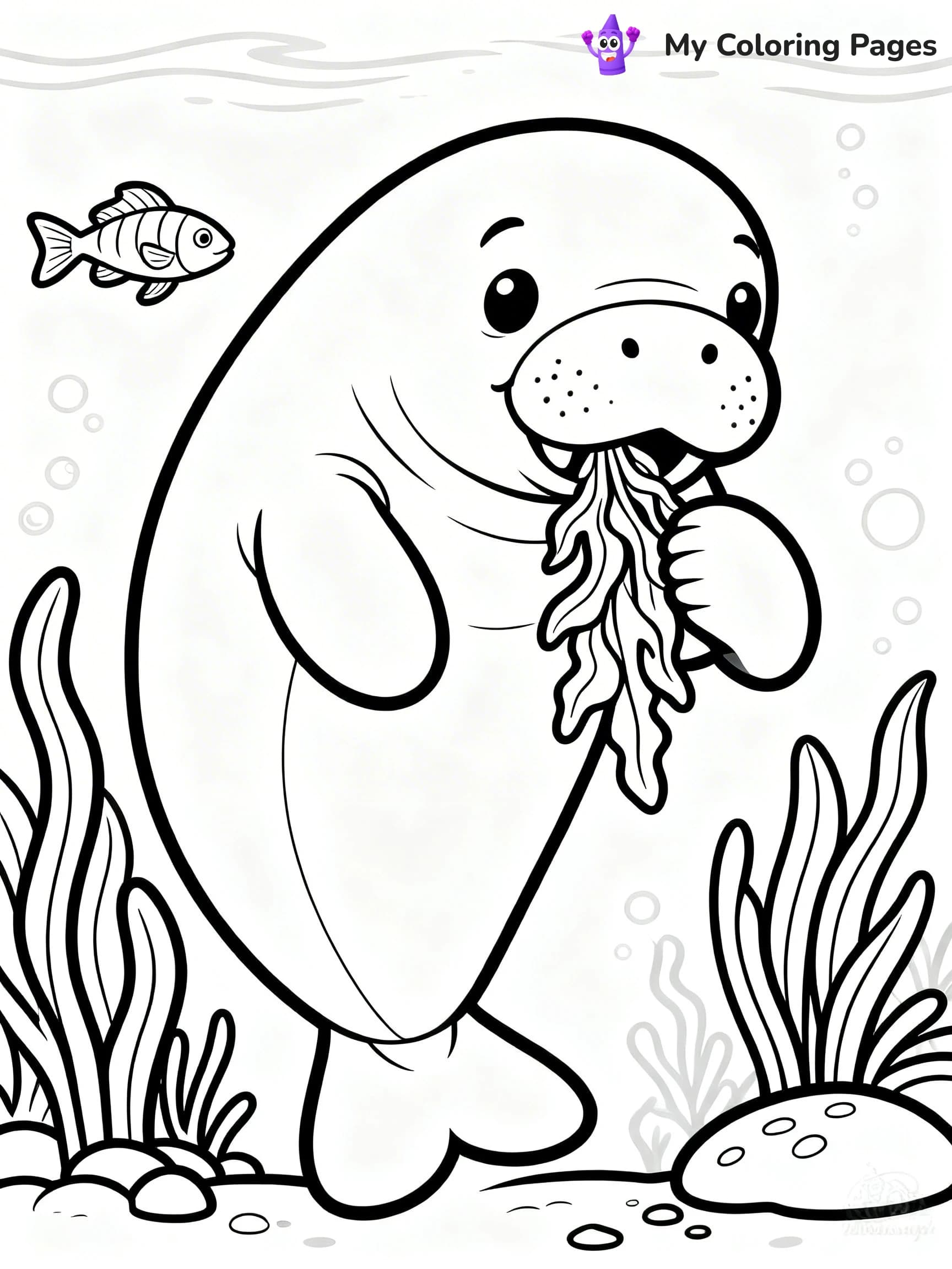 Manatee Coloring Pages - 12