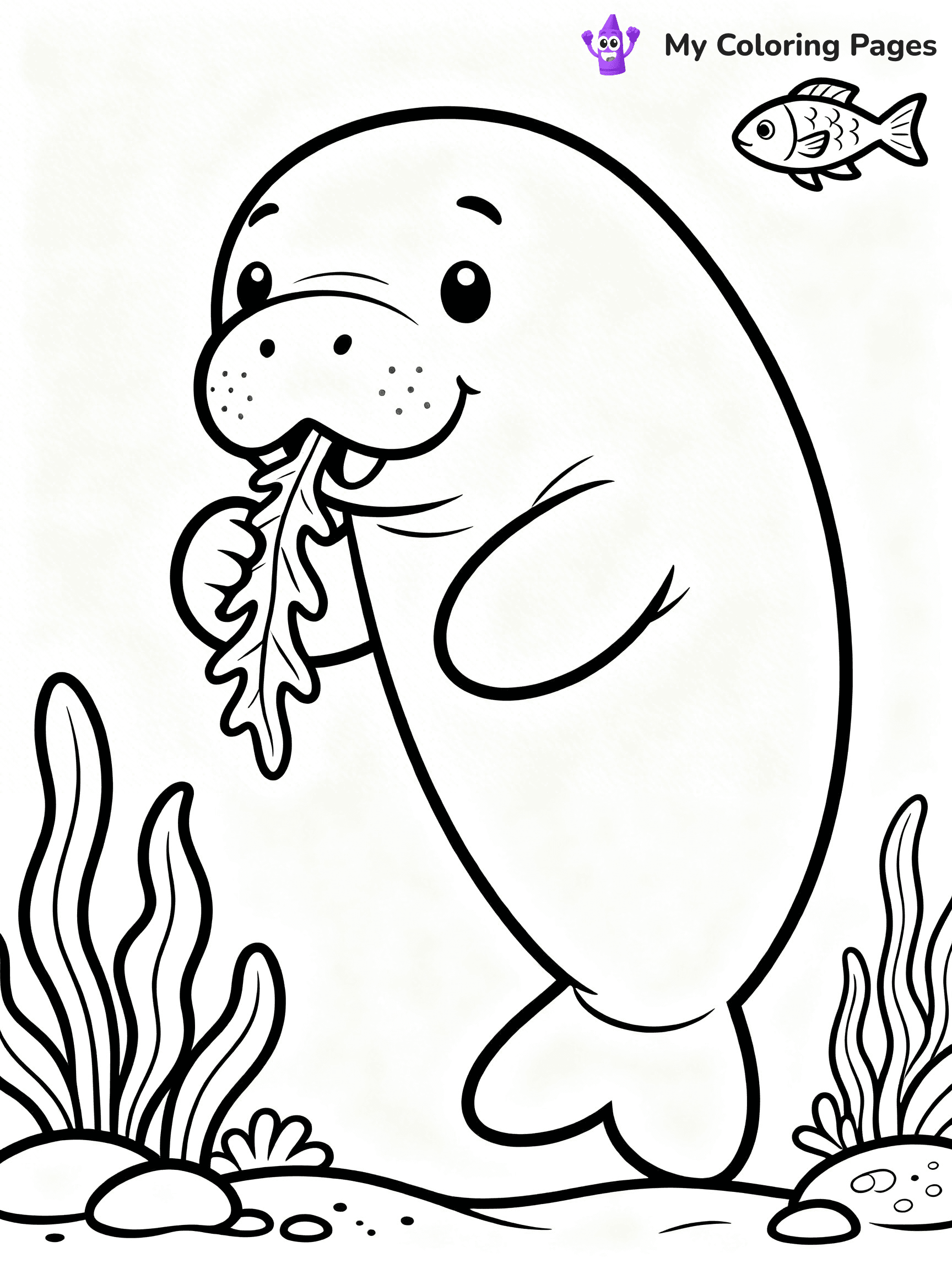 Manatee Coloring Pages - 11