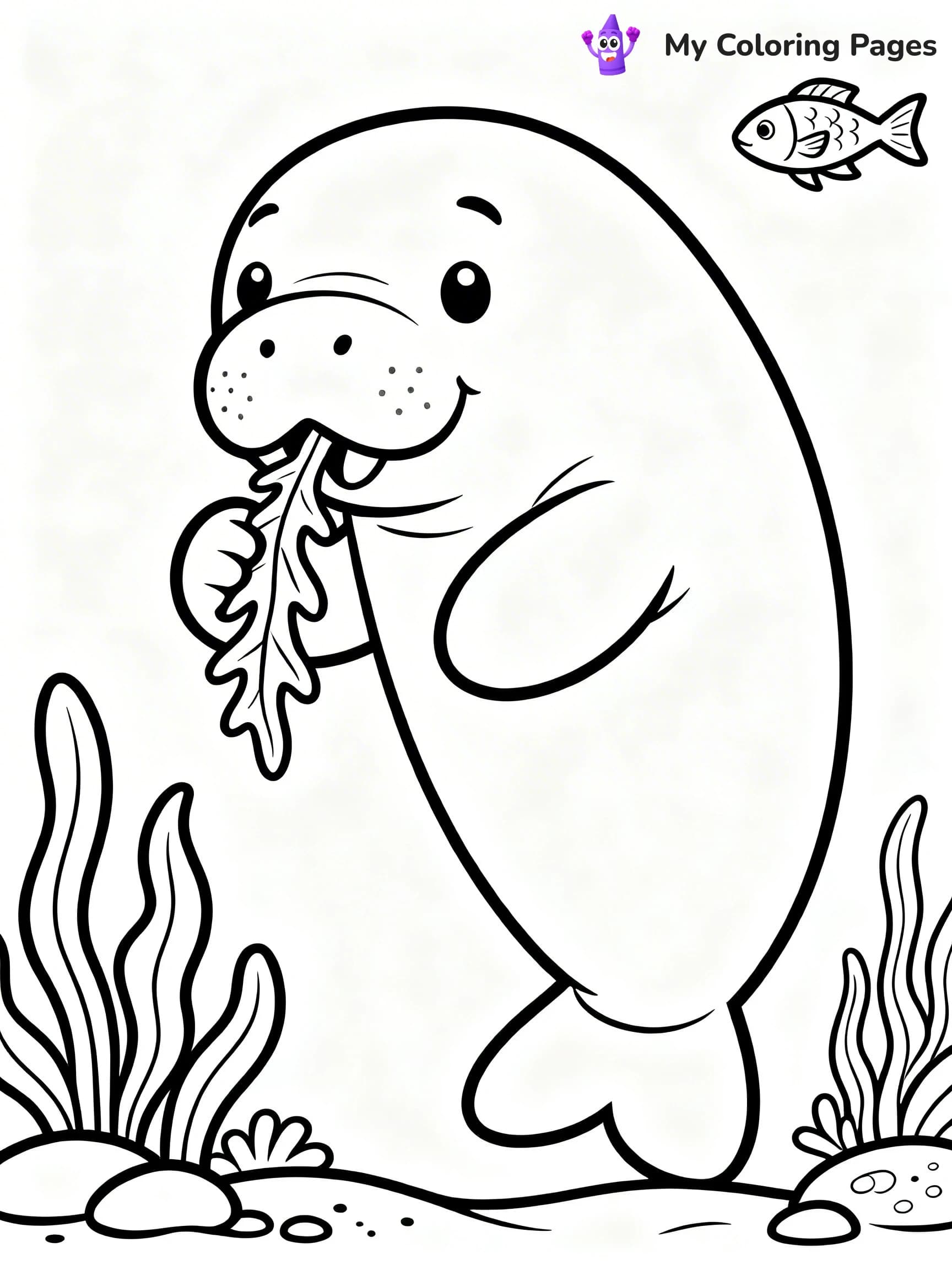 Manatee Coloring Pages - 11