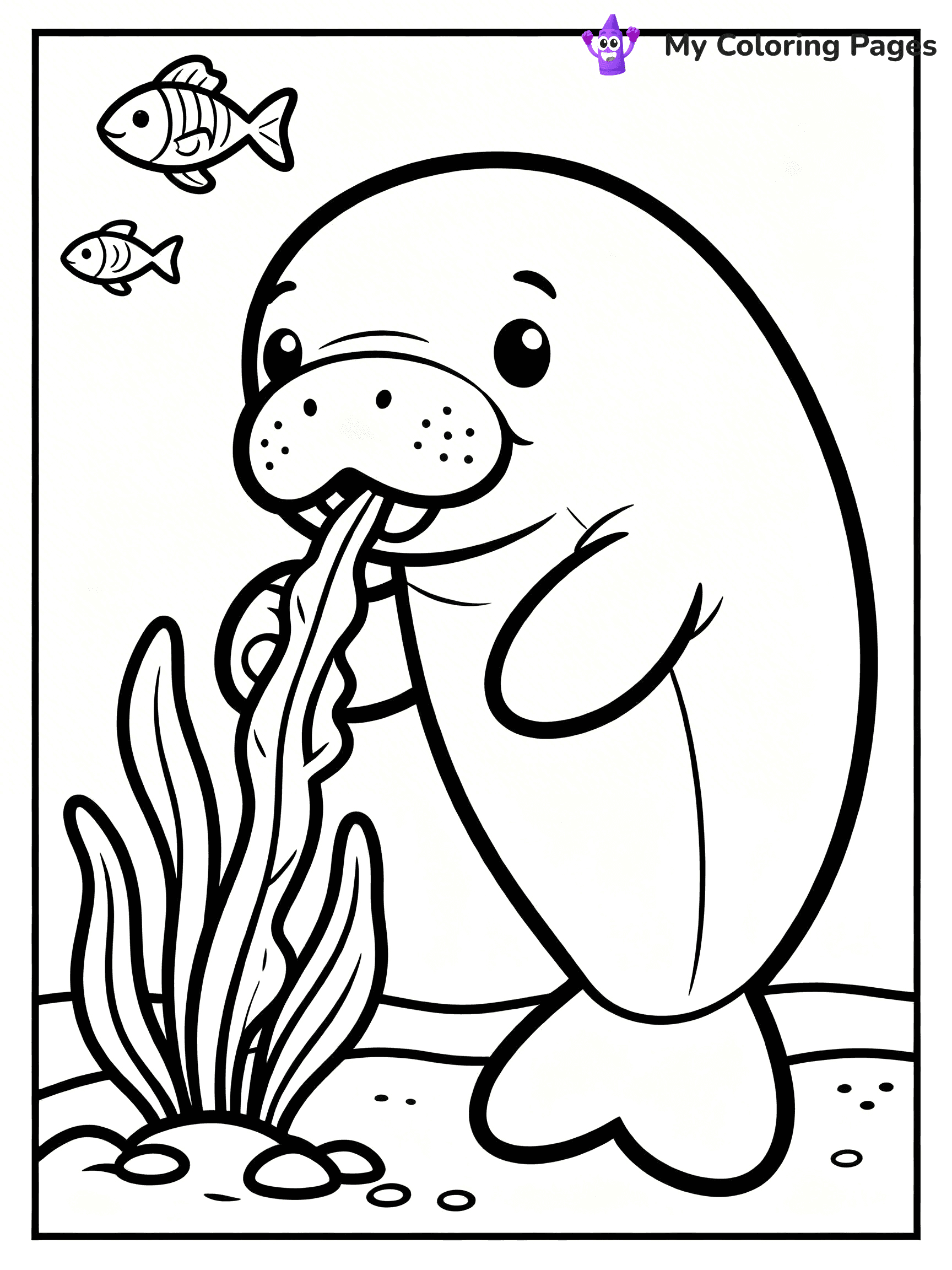 Manatee Coloring Pages - 10
