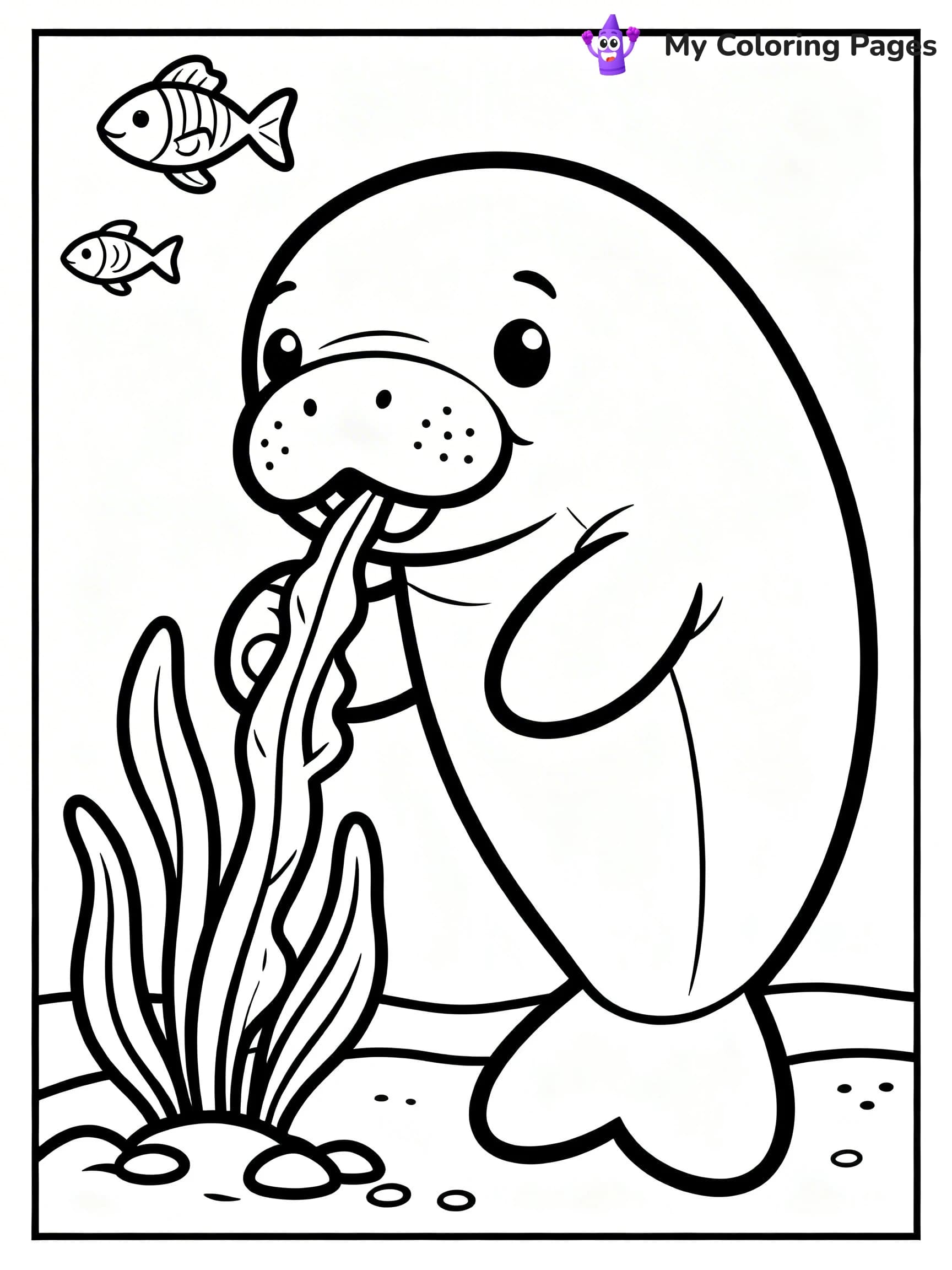 Manatee Coloring Pages - 10