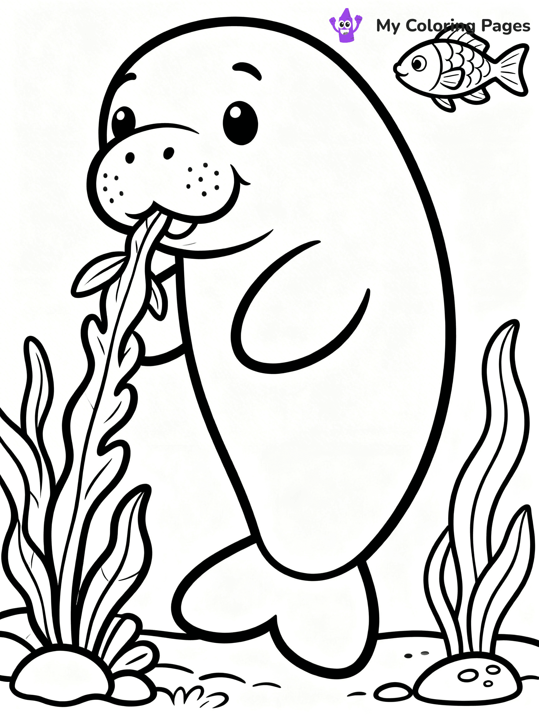 Manatee Coloring Pages - 9