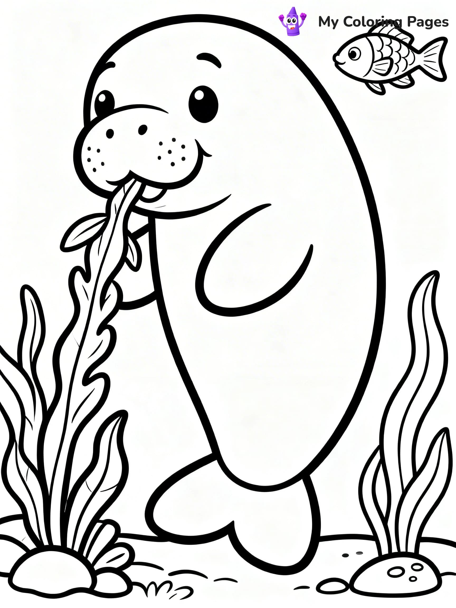Manatee Coloring Pages - 9