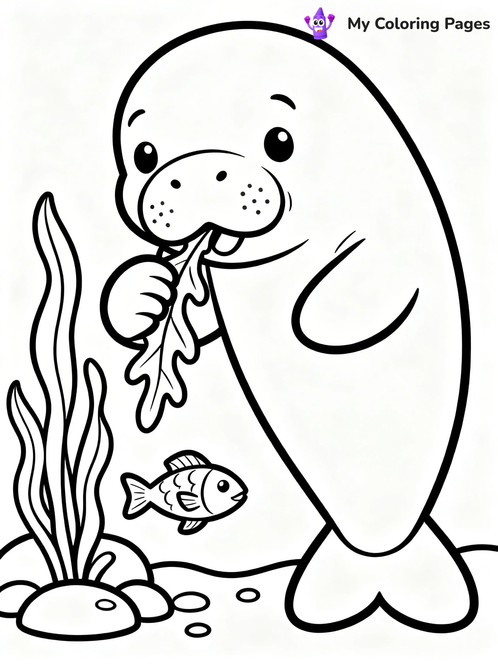 Manatee Coloring Pages - 8