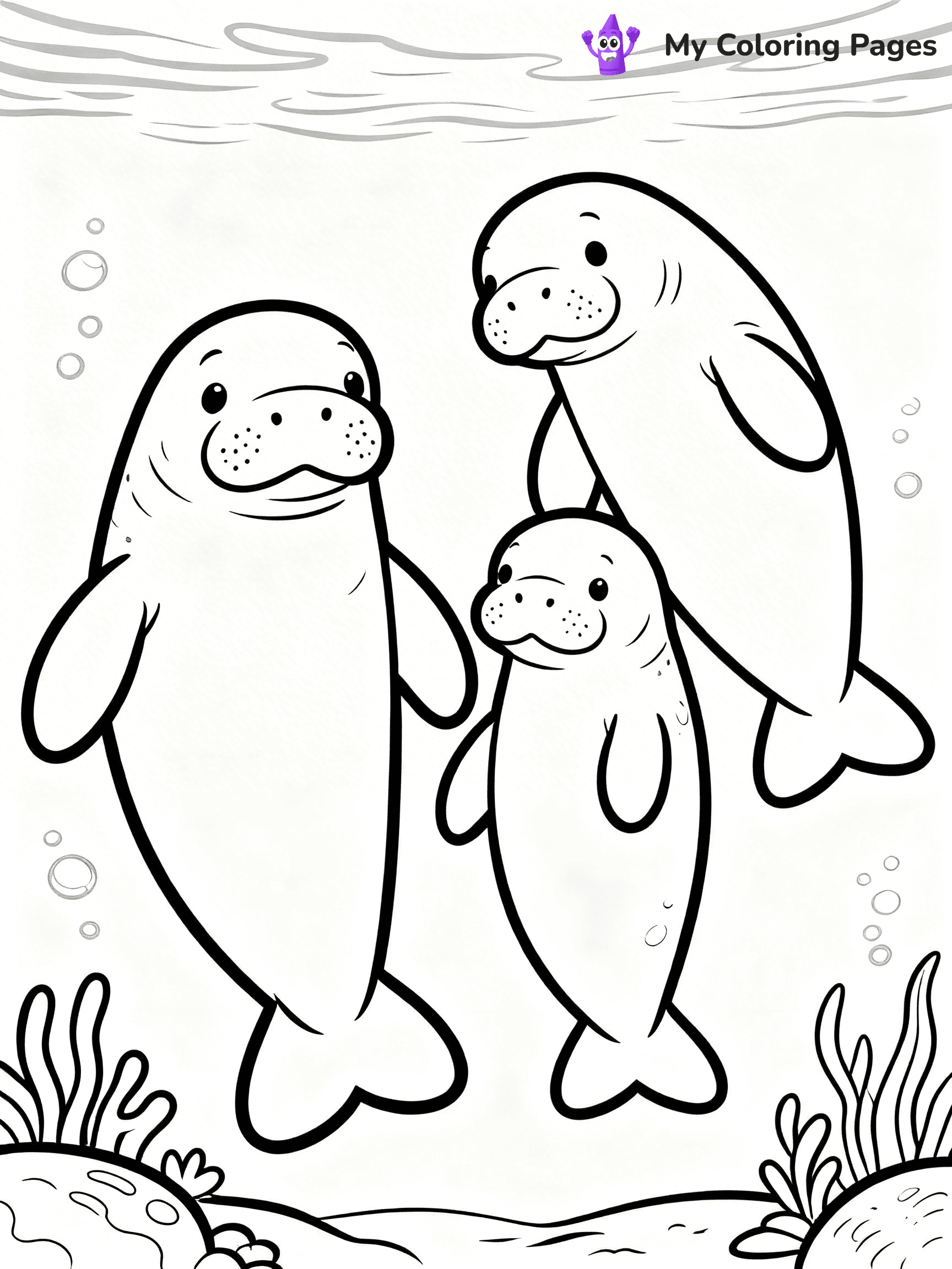 Manatee Coloring Pages - 7