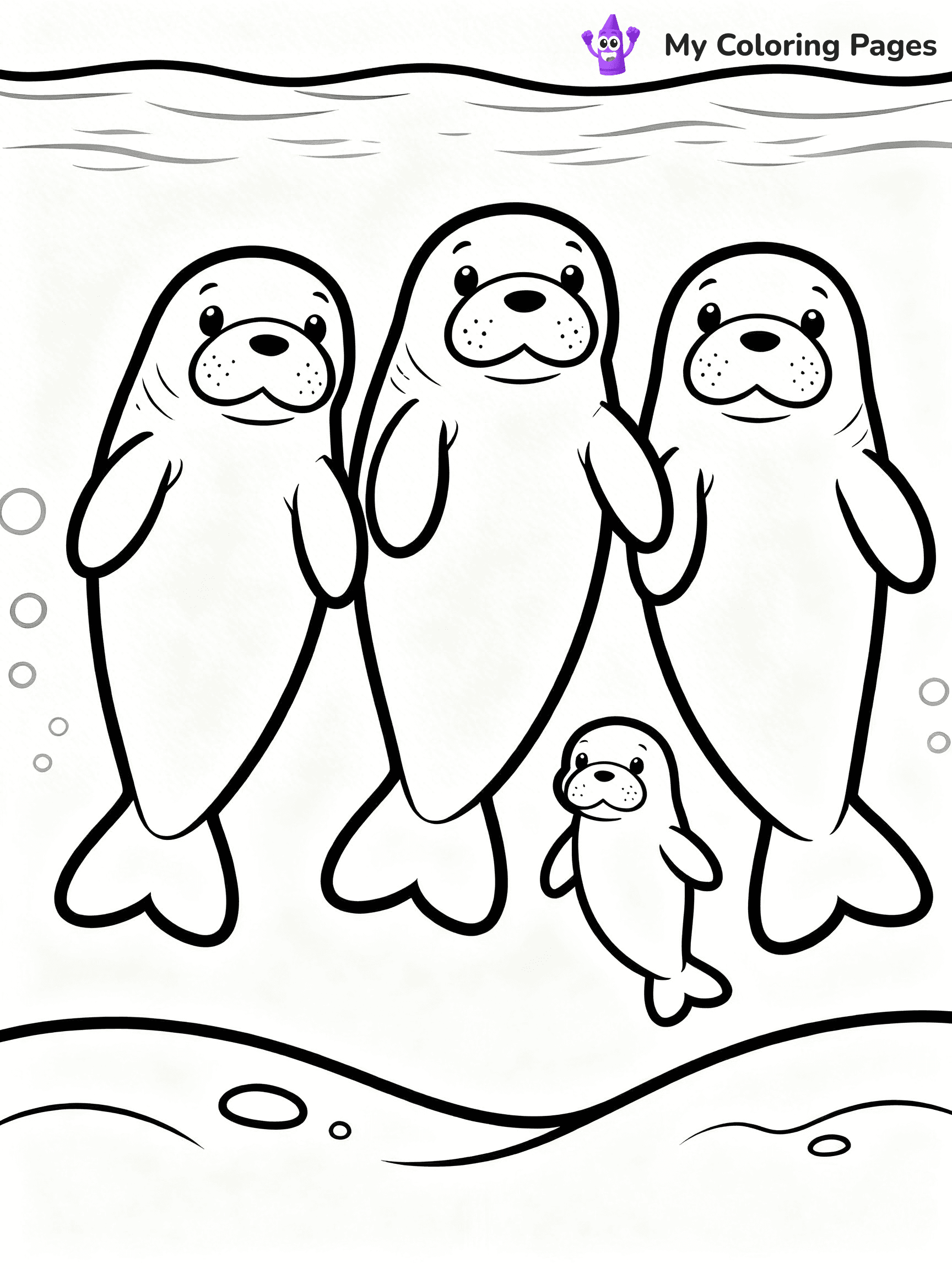 Manatee Coloring Pages - 6