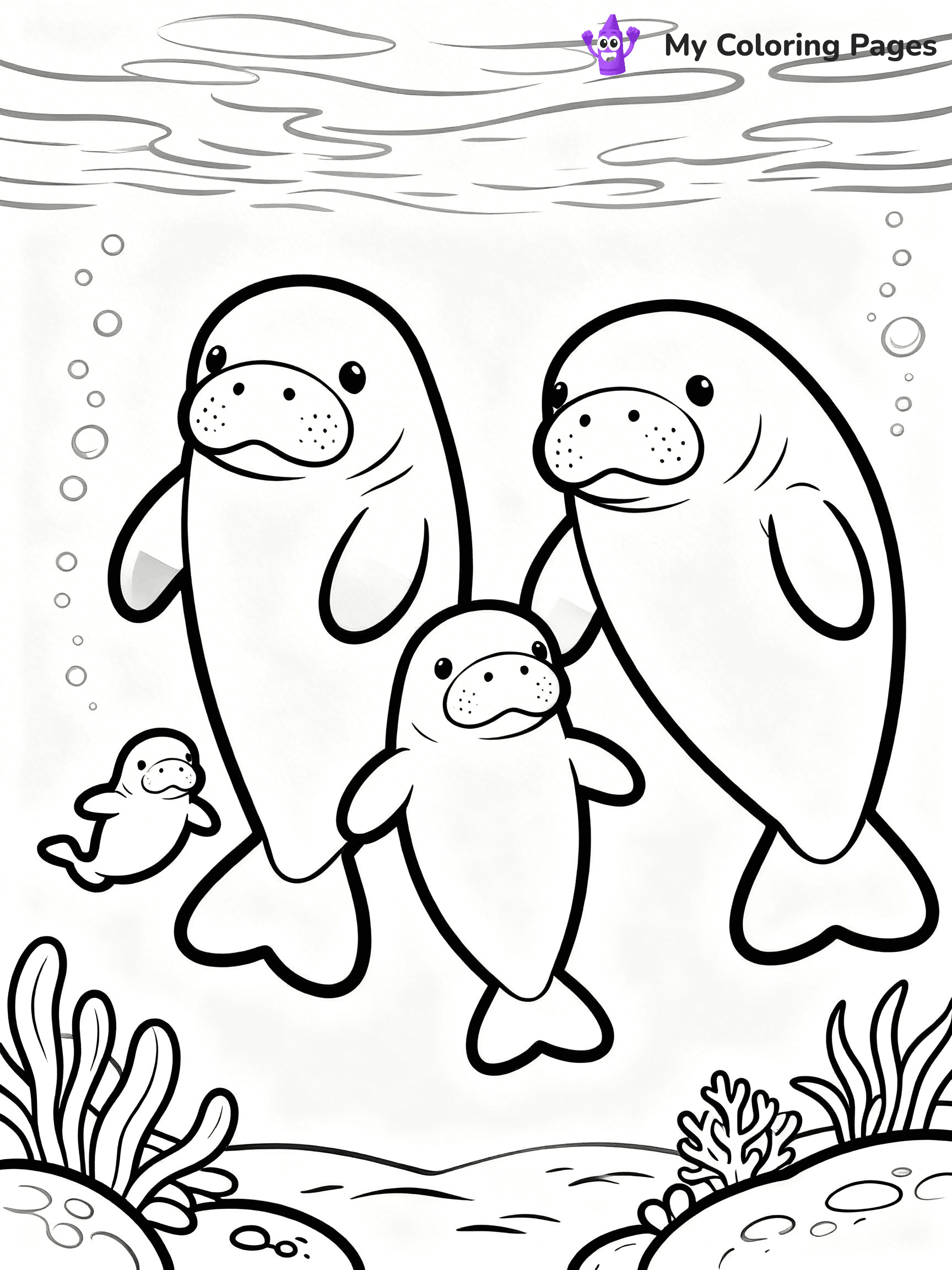 Manatee Coloring Pages - 5