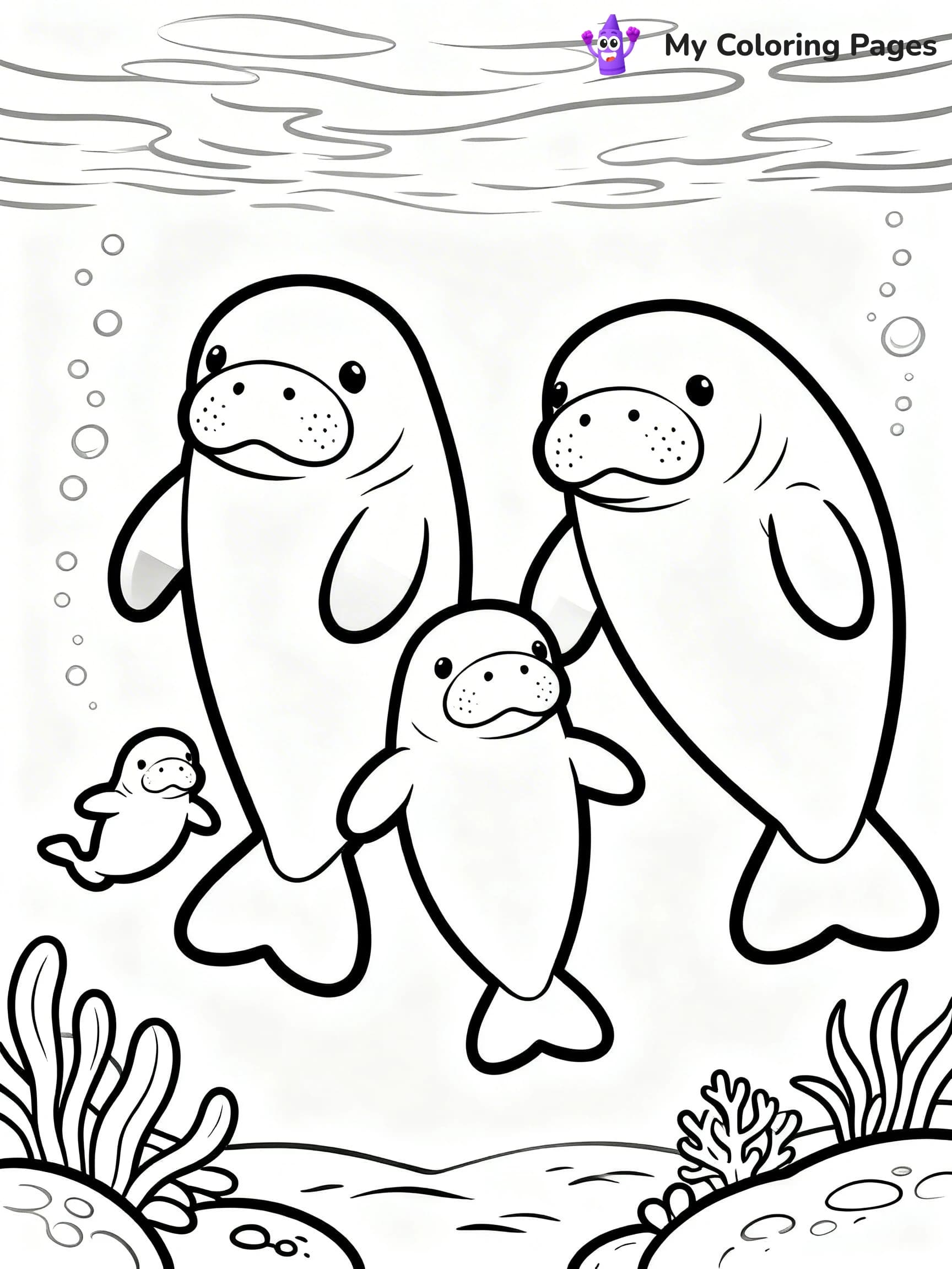 Manatee Coloring Pages - 5
