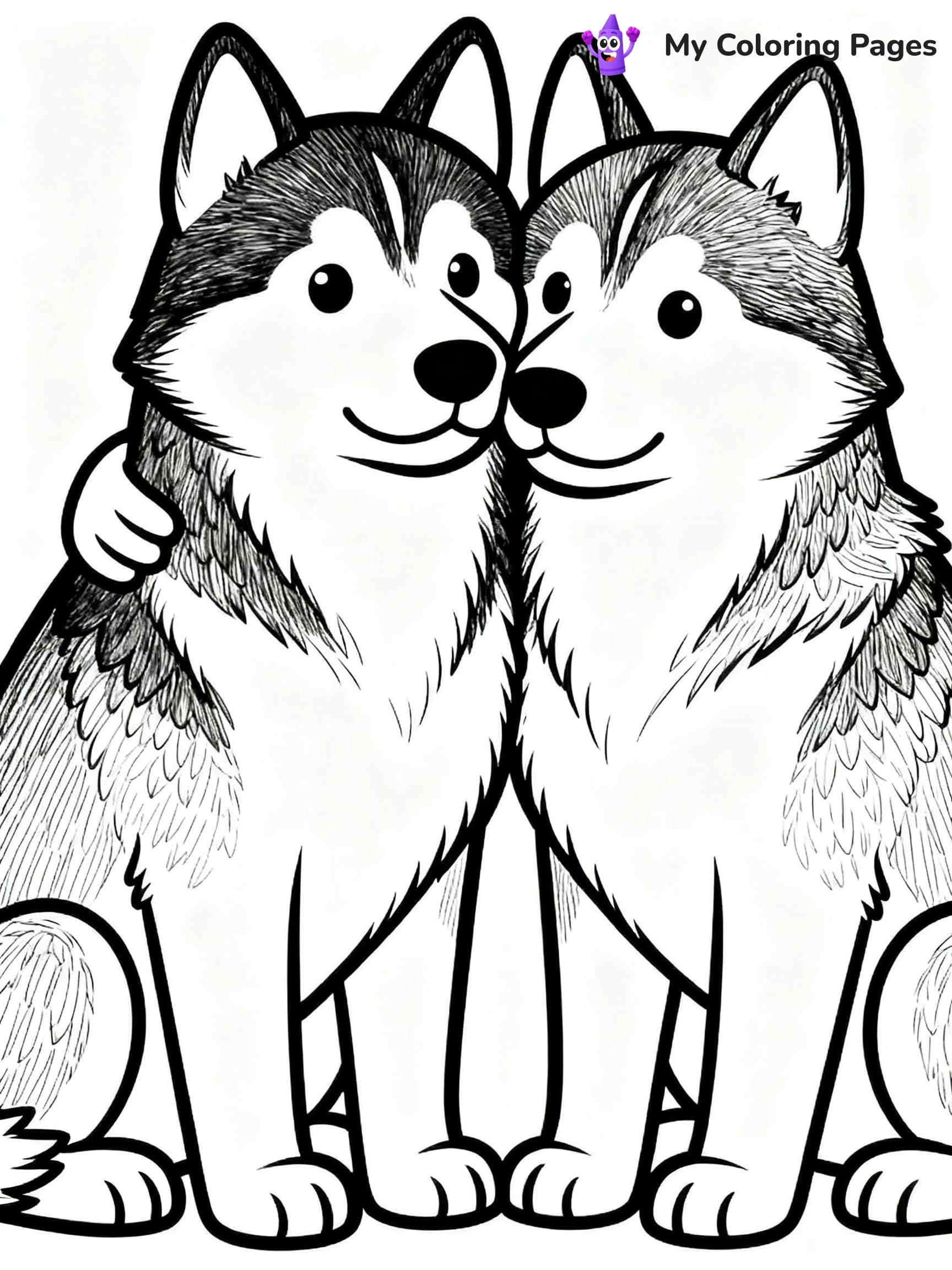 Husky Coloring Pages - 18