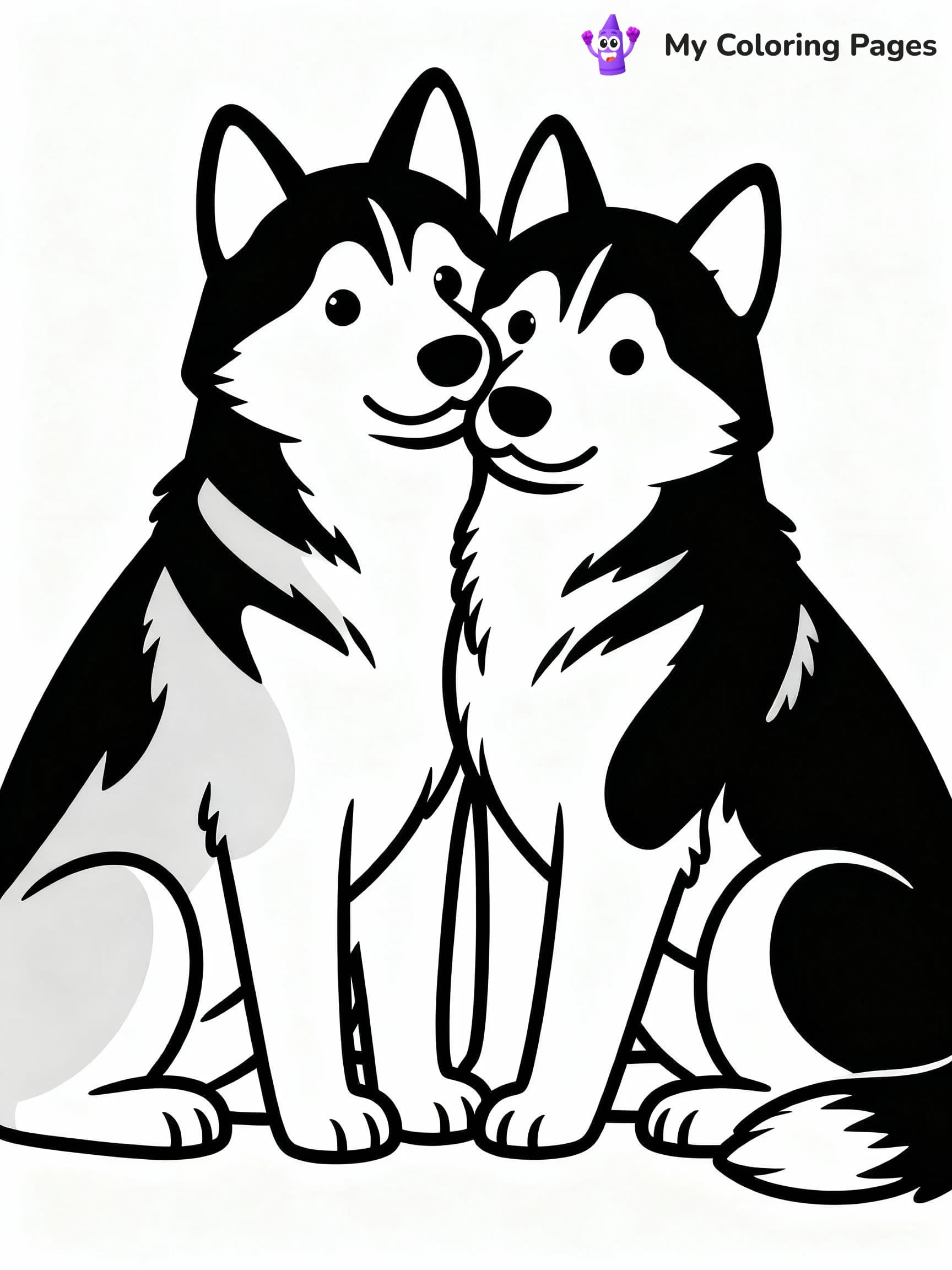 Husky Coloring Pages - 16