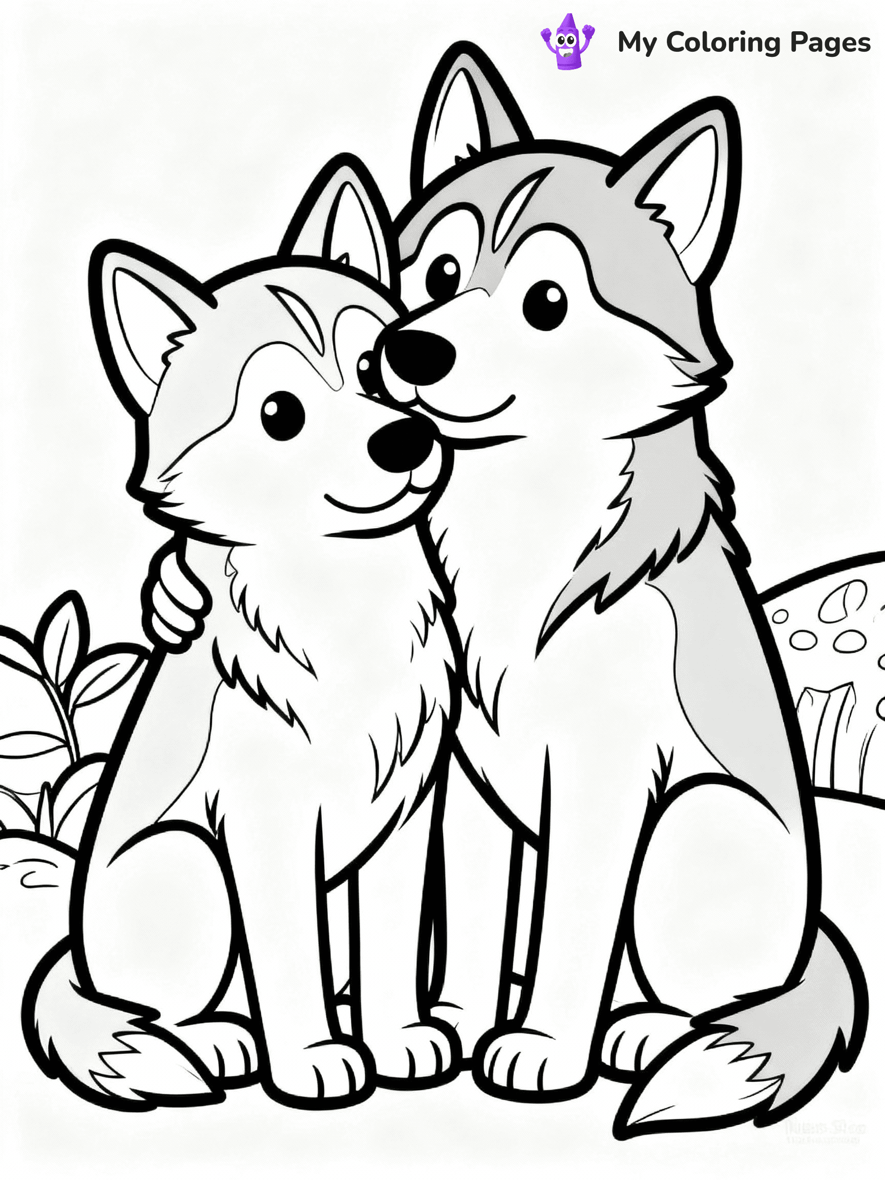 Husky Coloring Pages - 15