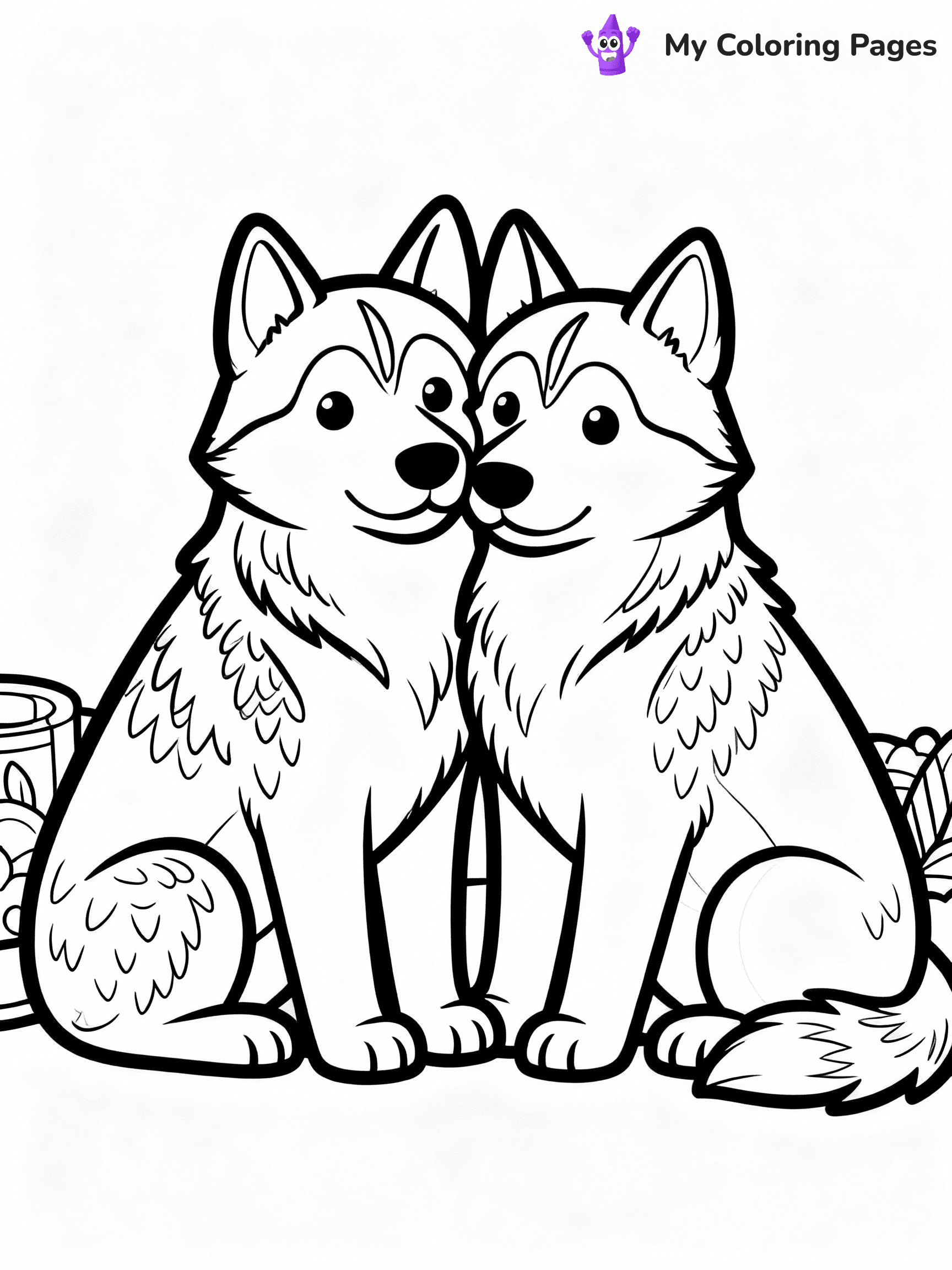 Husky Coloring Pages - 14