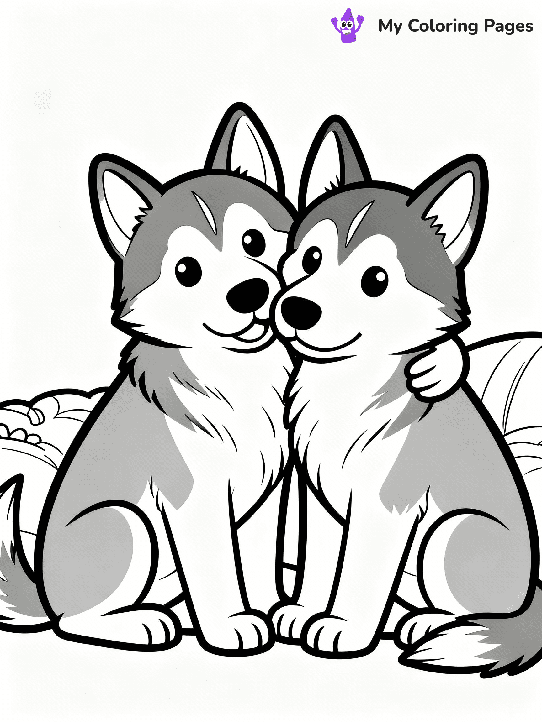 Husky Coloring Pages - 13