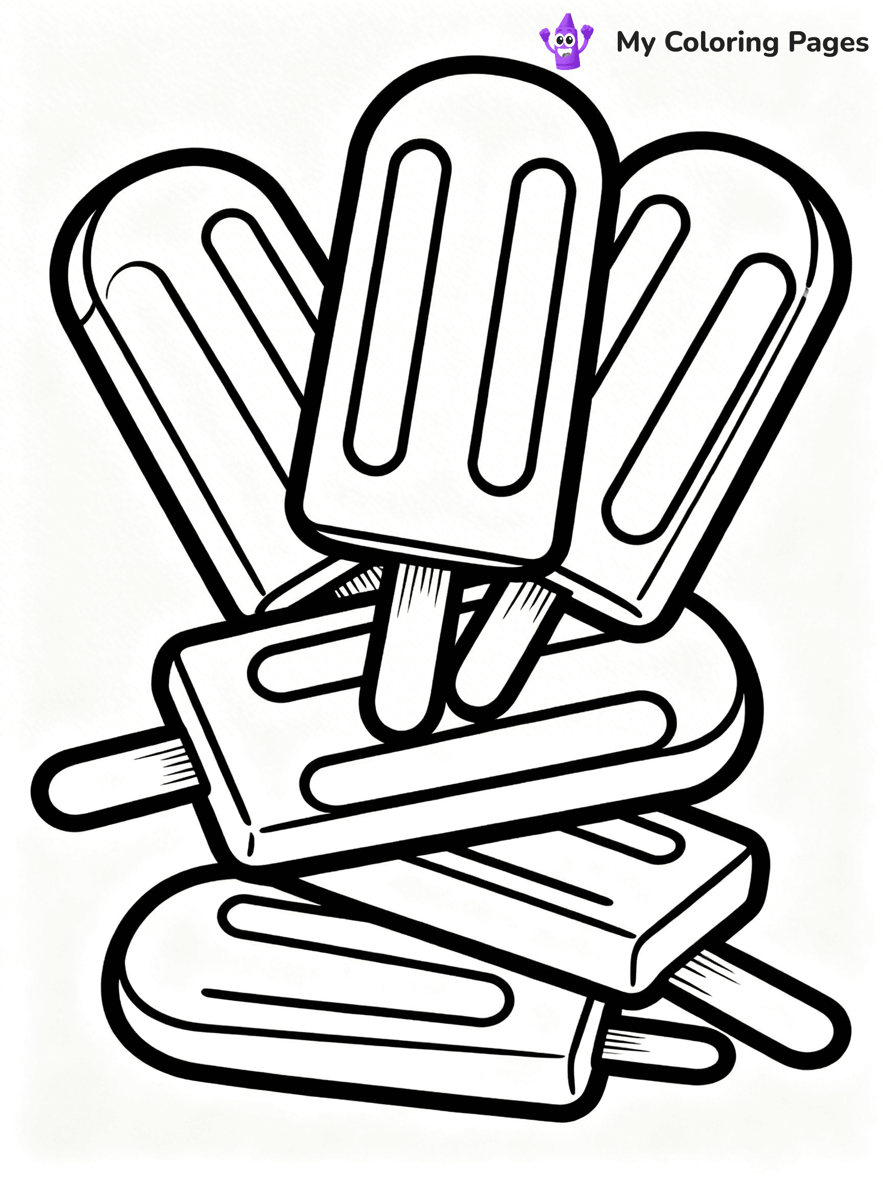 Popsicle Coloring Pages - 22