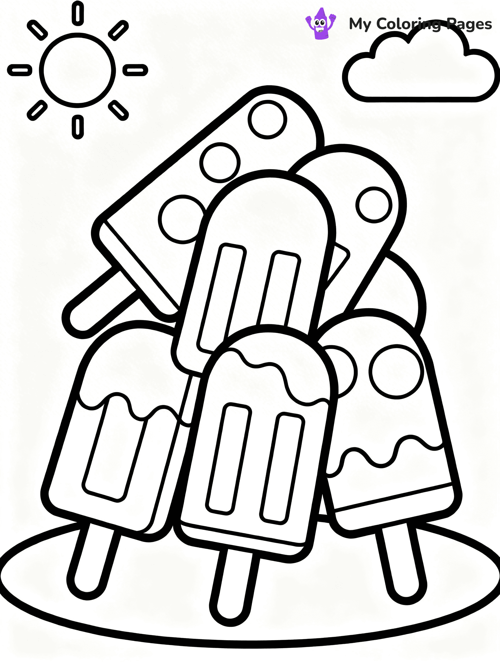 Popsicle Coloring Pages - 21