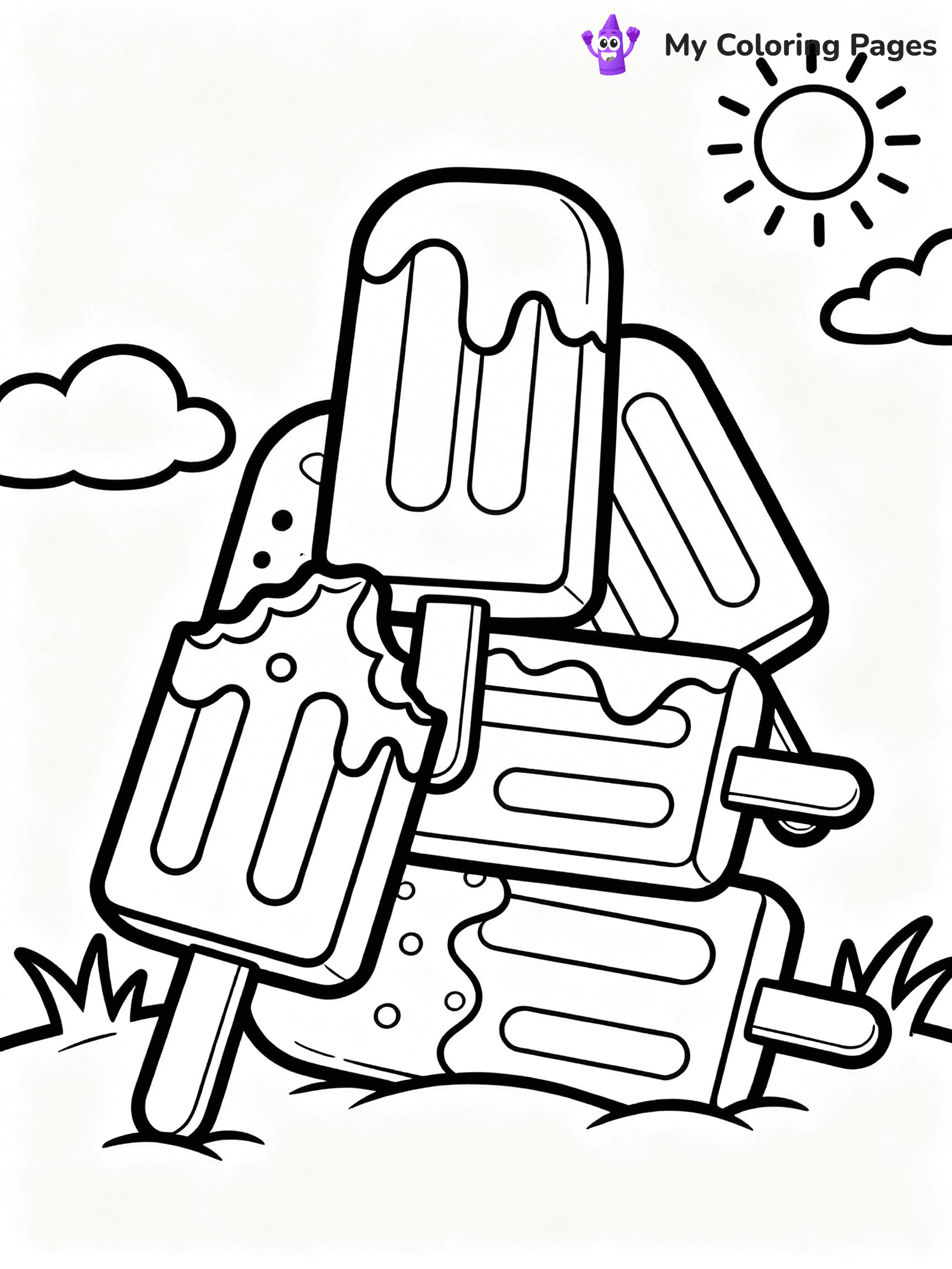 Popsicle Coloring Pages - 18