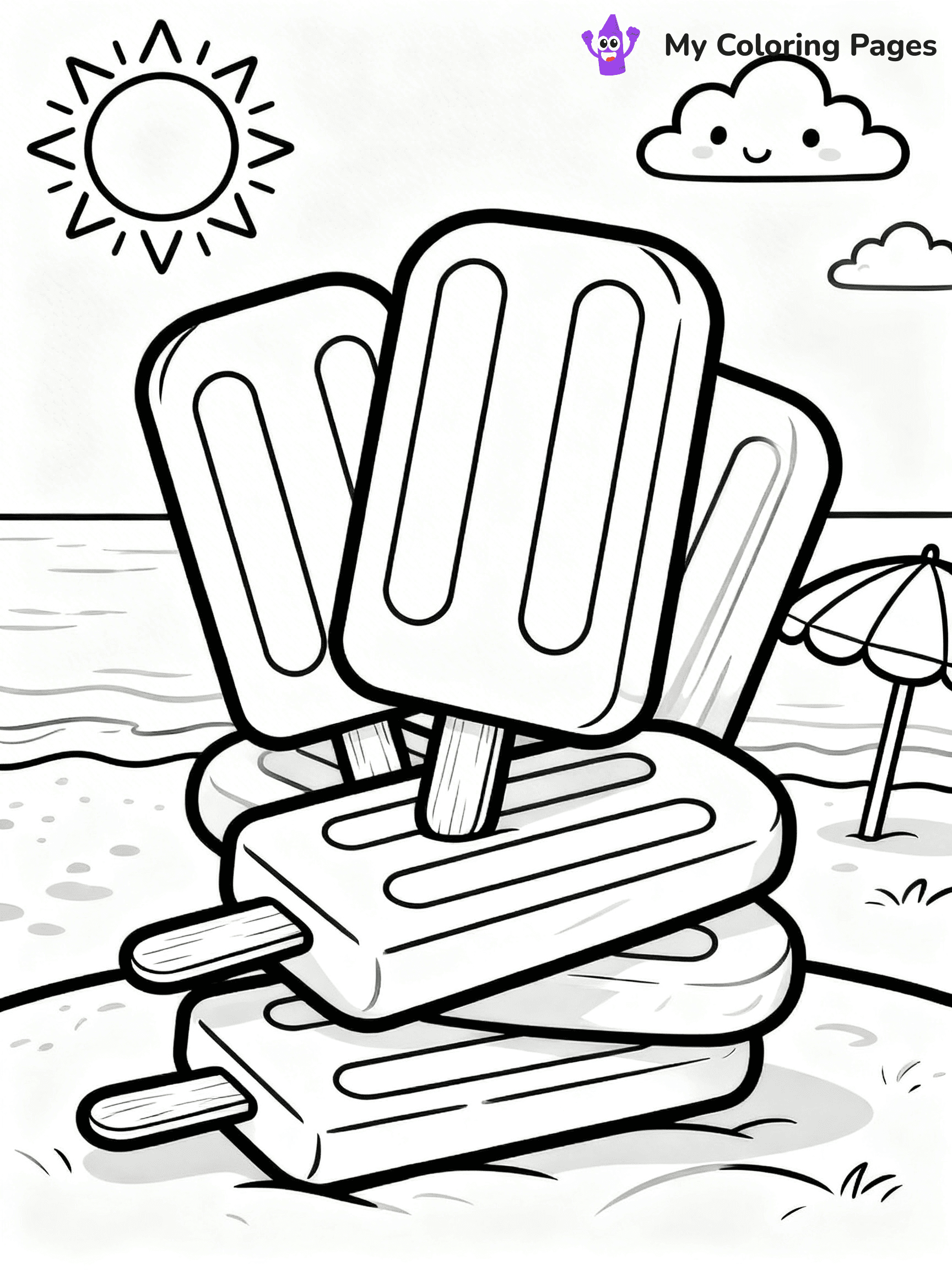 Popsicle Coloring Pages - 15