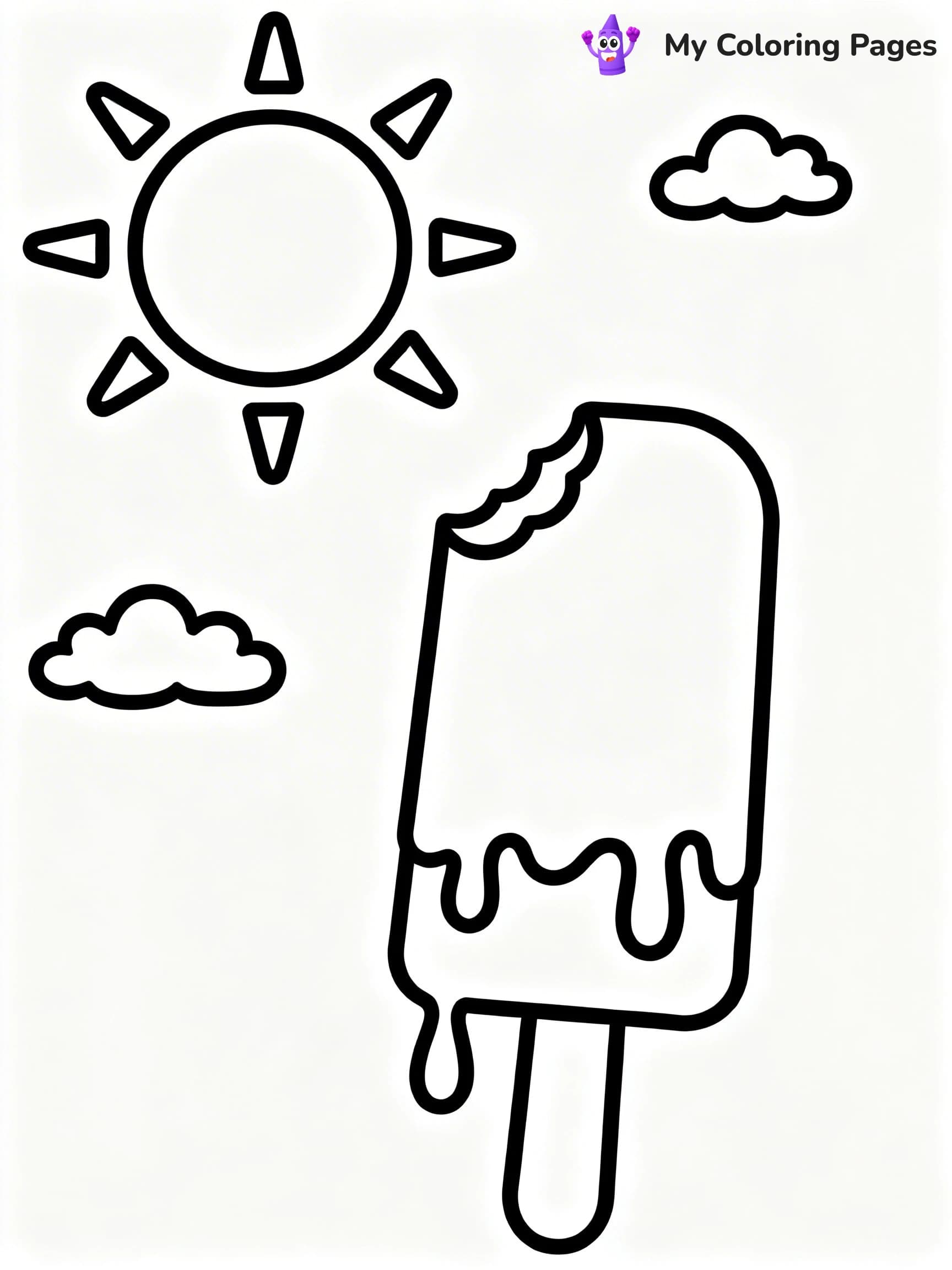 Popsicle Coloring Pages - 11