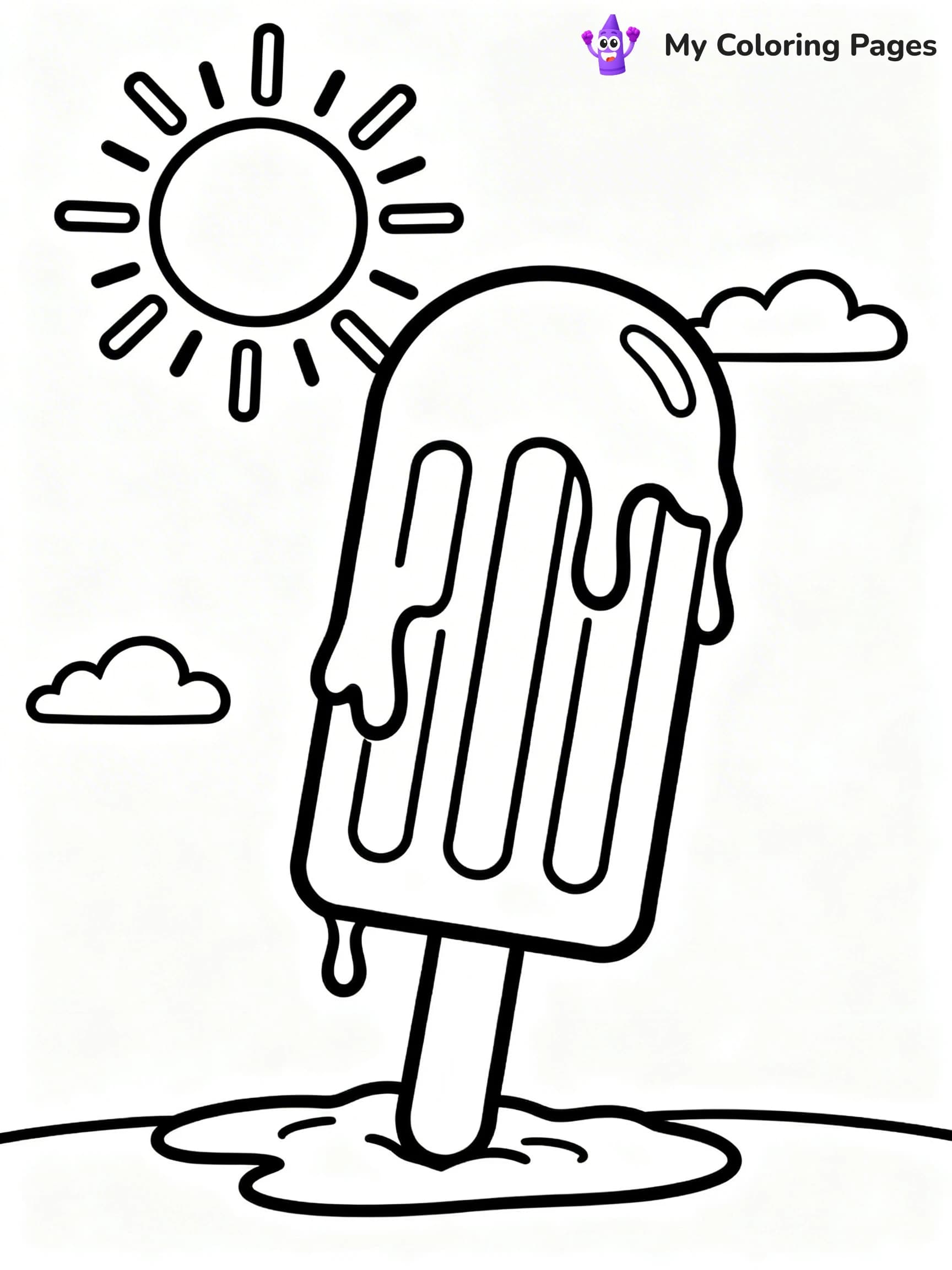 Popsicle Coloring Pages - 10