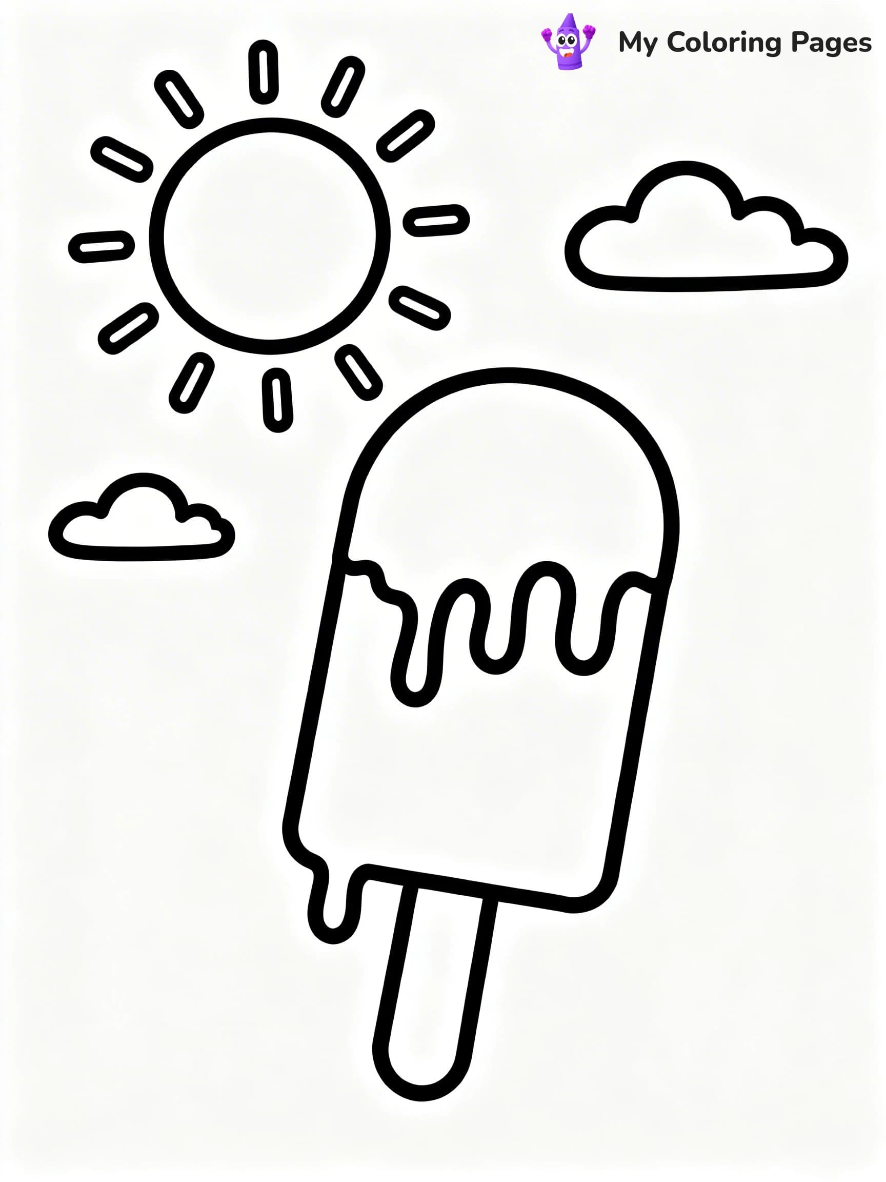 Popsicle Coloring Pages - 7