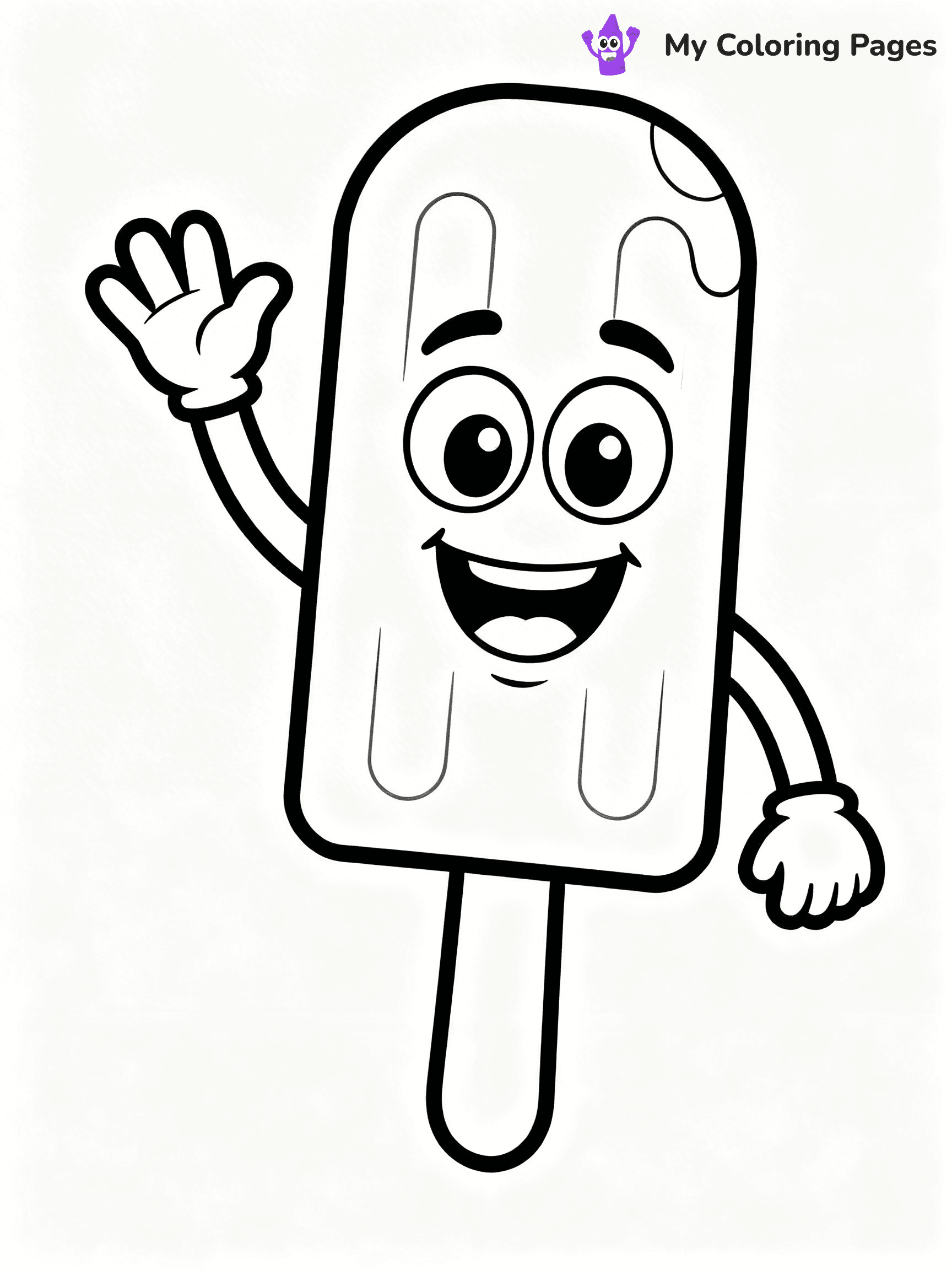Popsicle Coloring Pages - 4