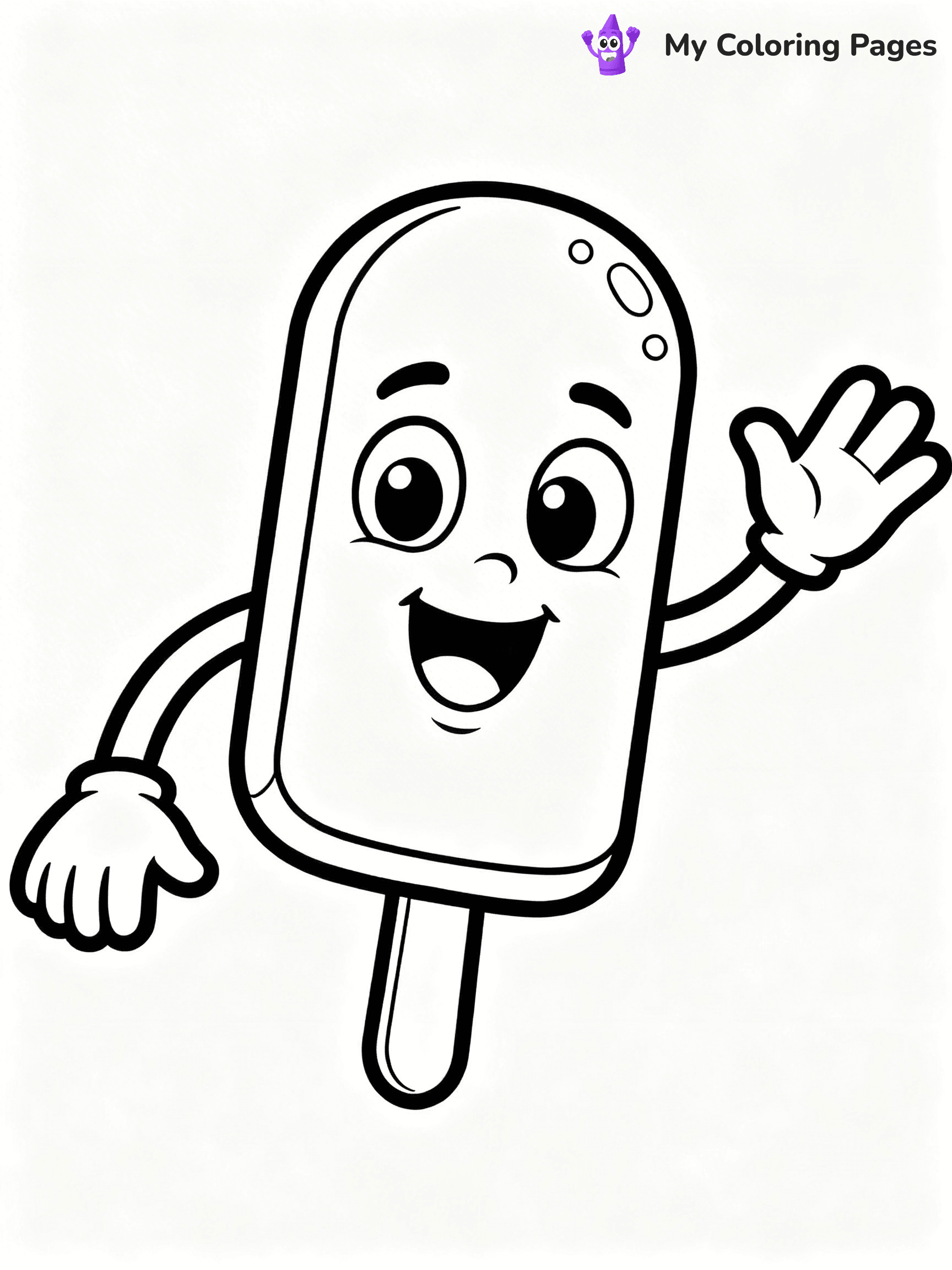 Popsicle Coloring Pages - 1