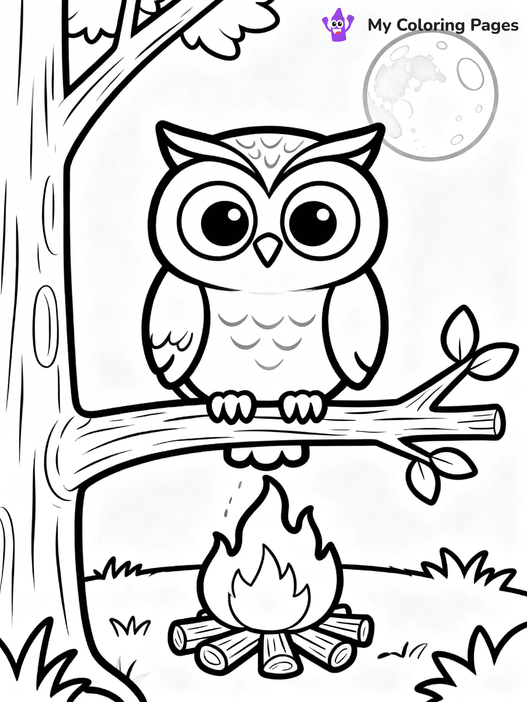Campfire Coloring Pages - 43