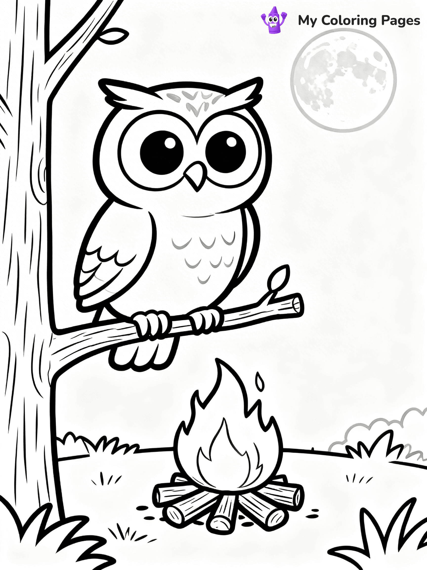 Campfire Coloring Pages - 42