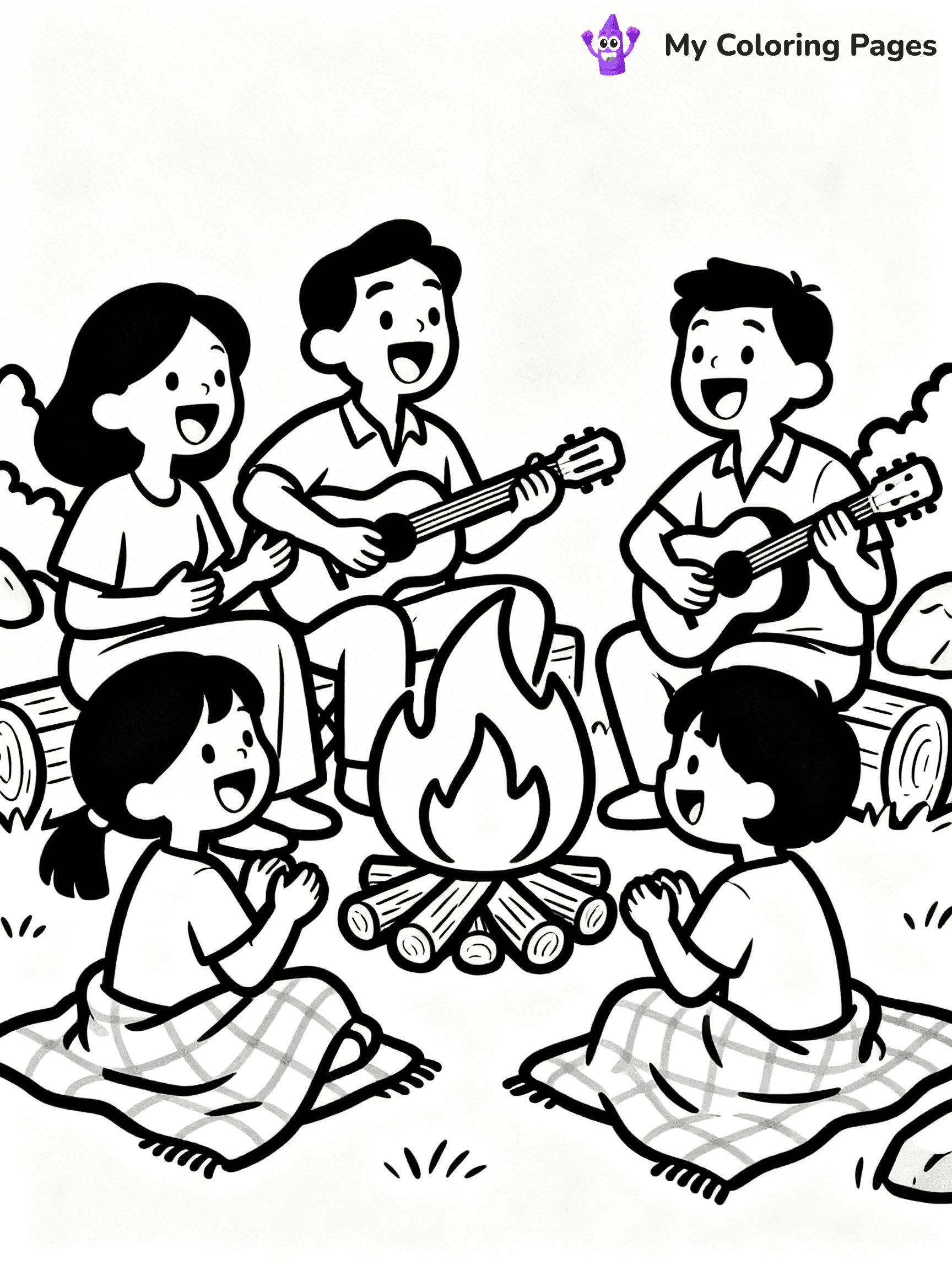 Campfire Coloring Pages - 31