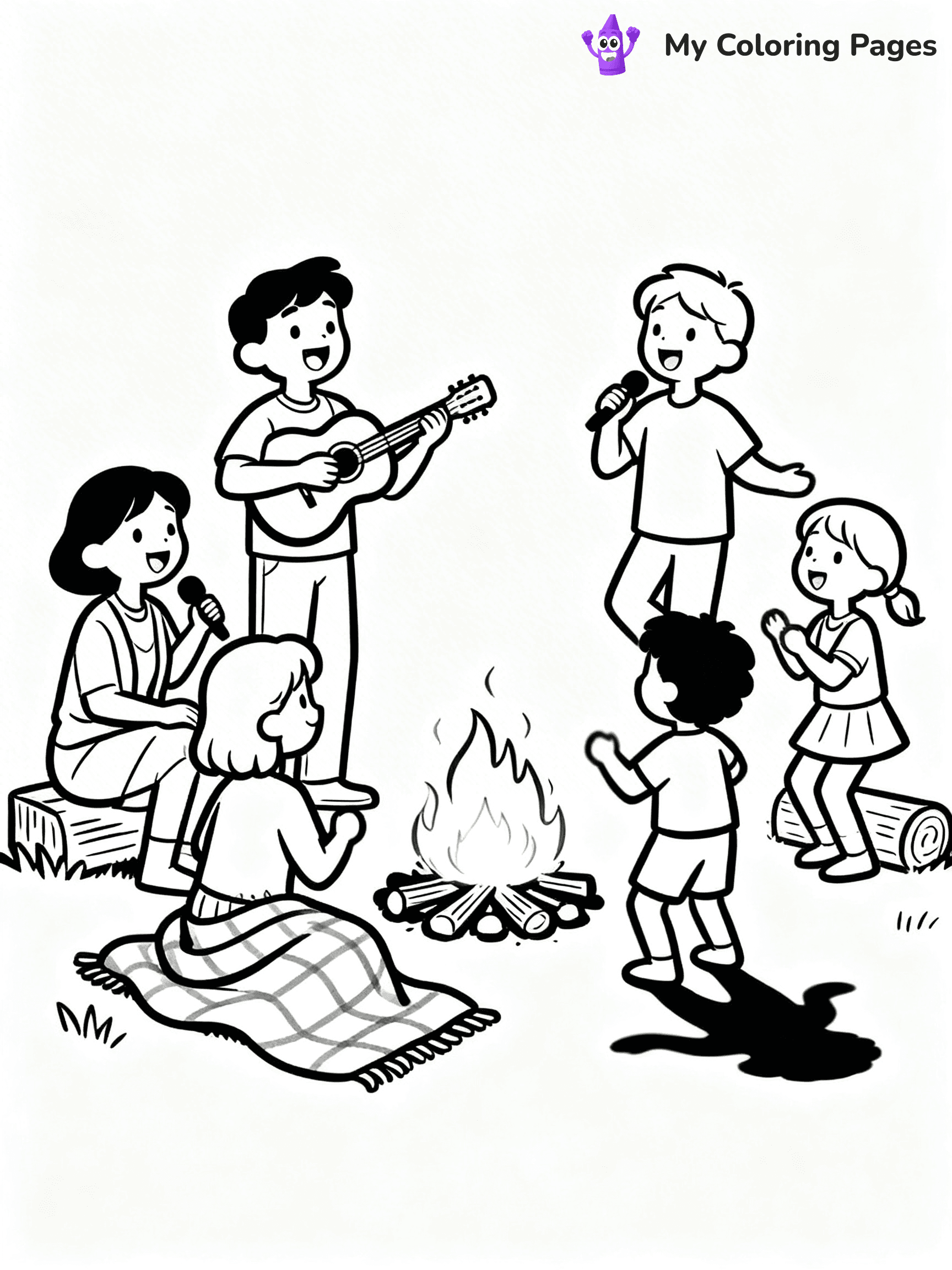 Campfire Coloring Pages - 30