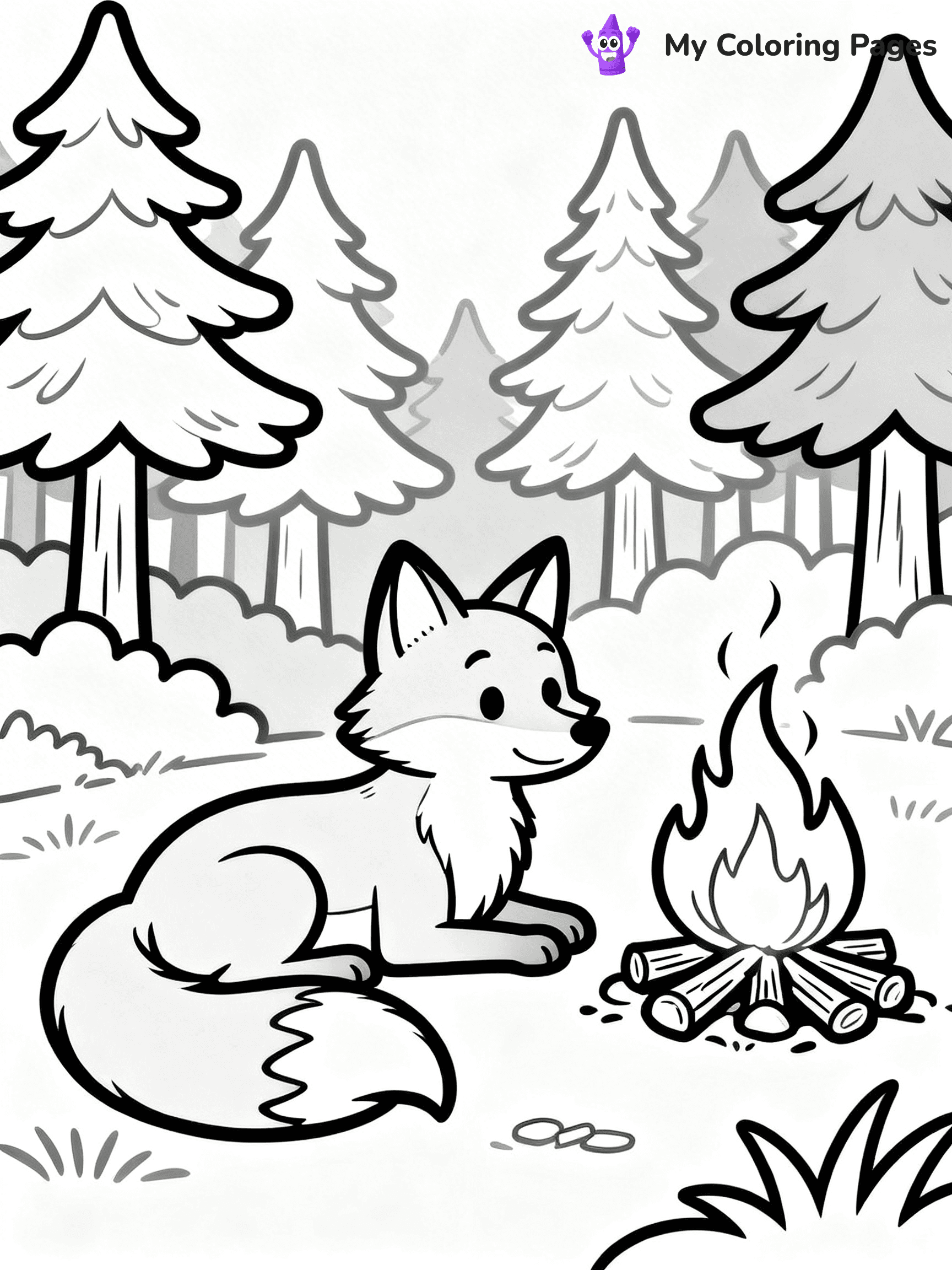 Campfire Coloring Pages - 26
