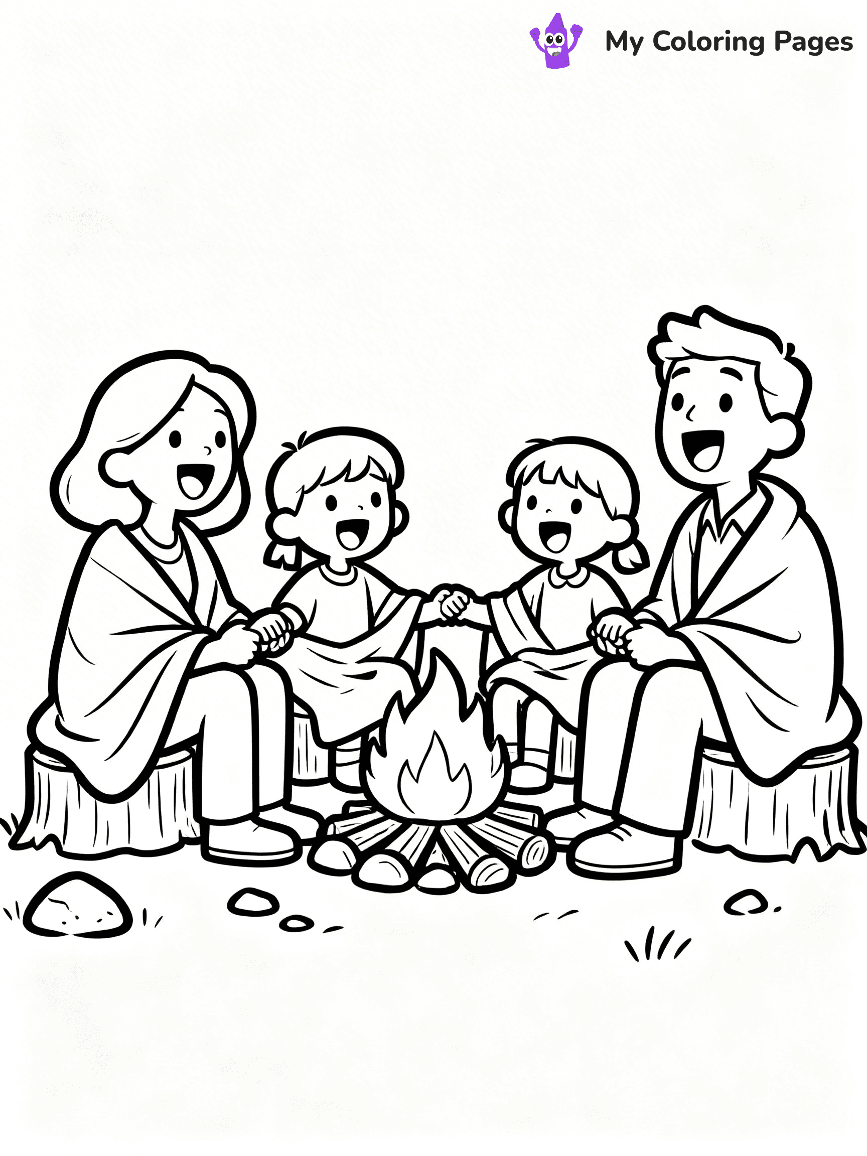 Campfire Coloring Pages - 5