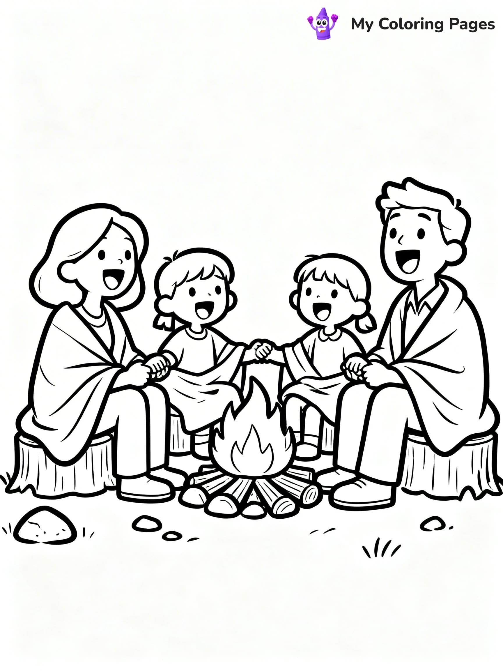 Campfire Coloring Pages - 5