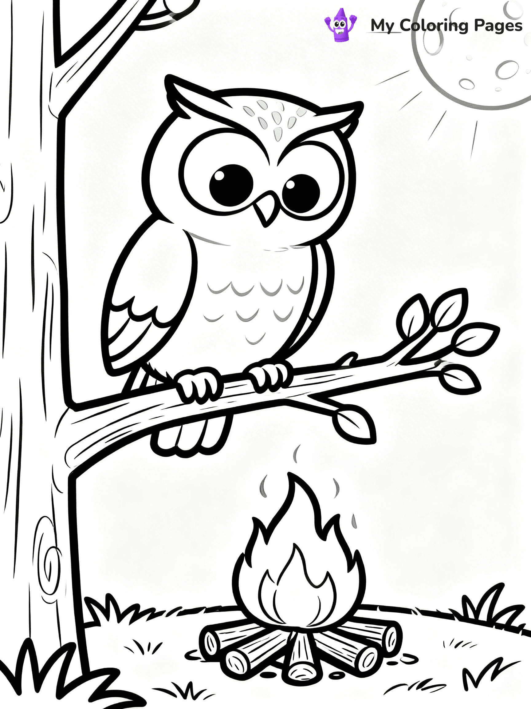 Campfire Coloring Pages - 4