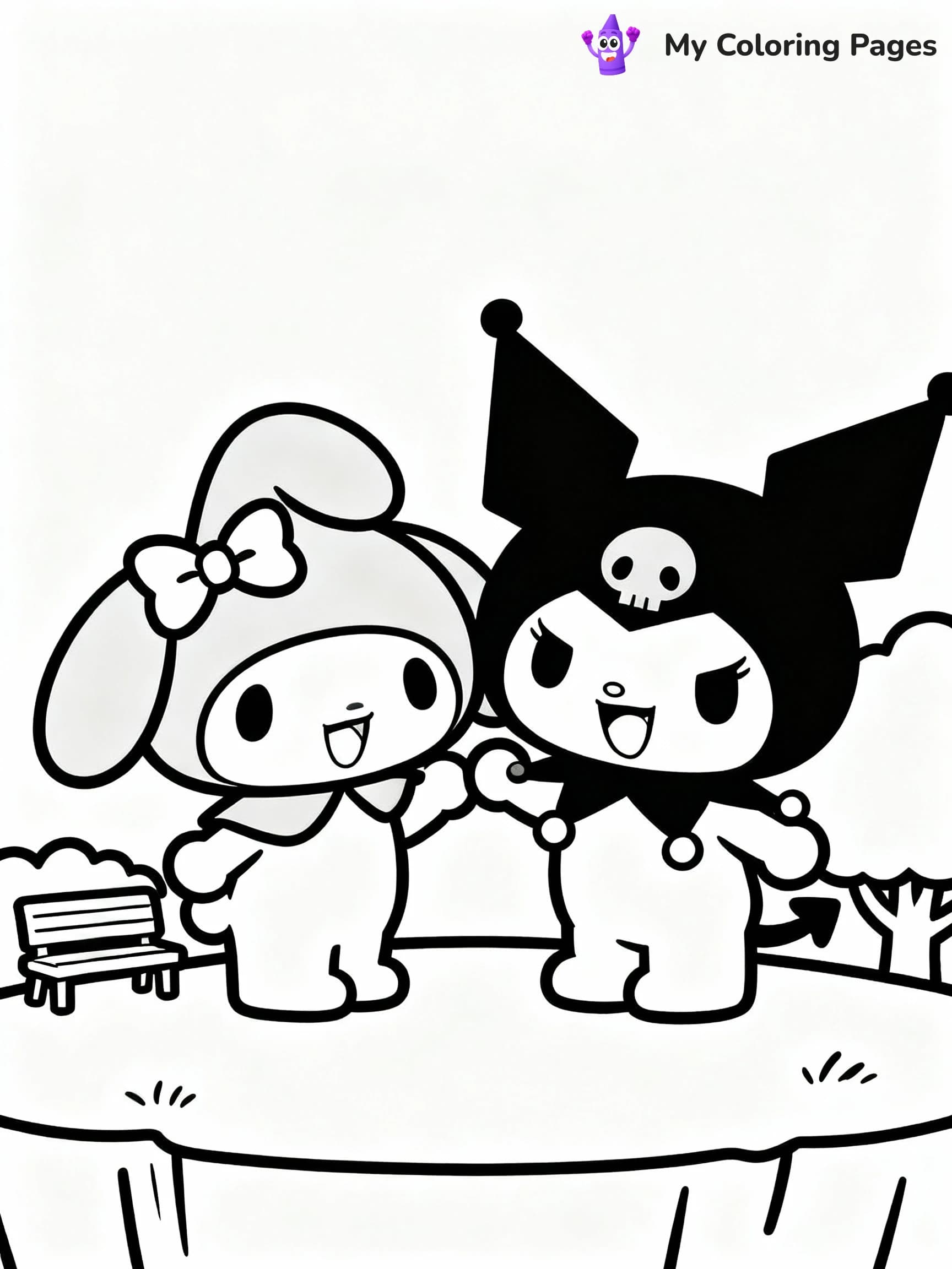 Kuromi Coloring Pages - 9