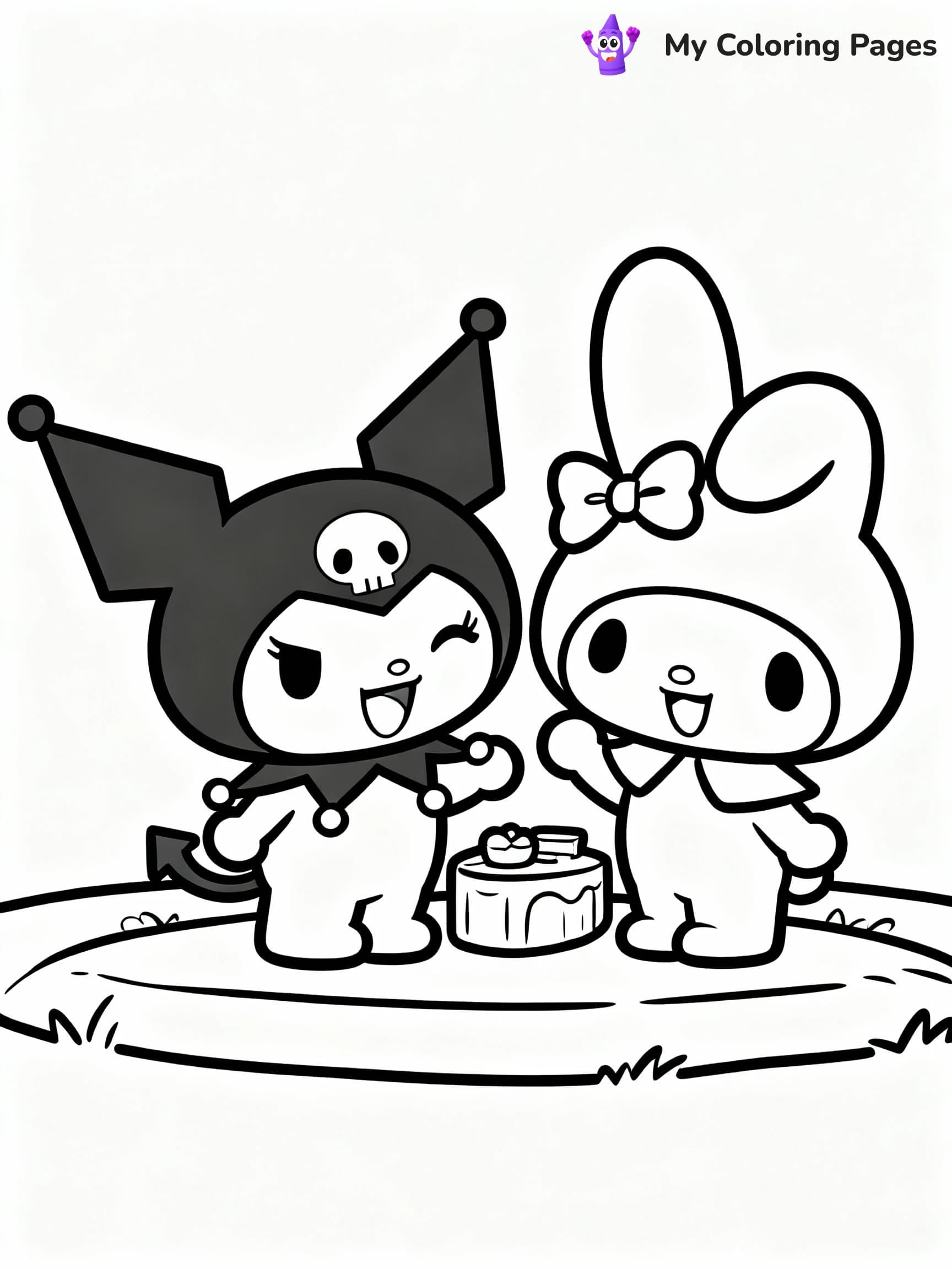 Kuromi Coloring Pages - 7