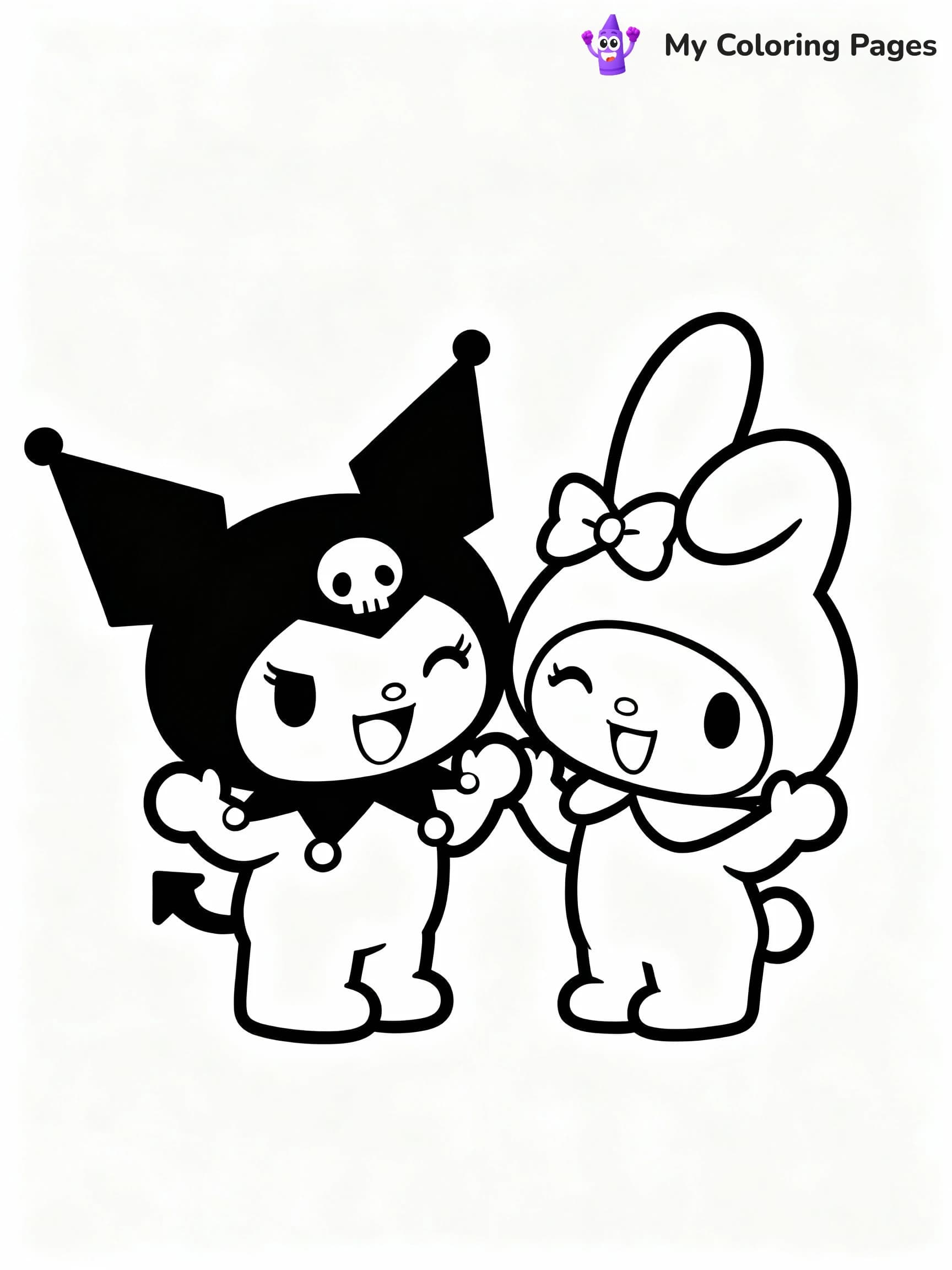 Kuromi Coloring Pages - 6